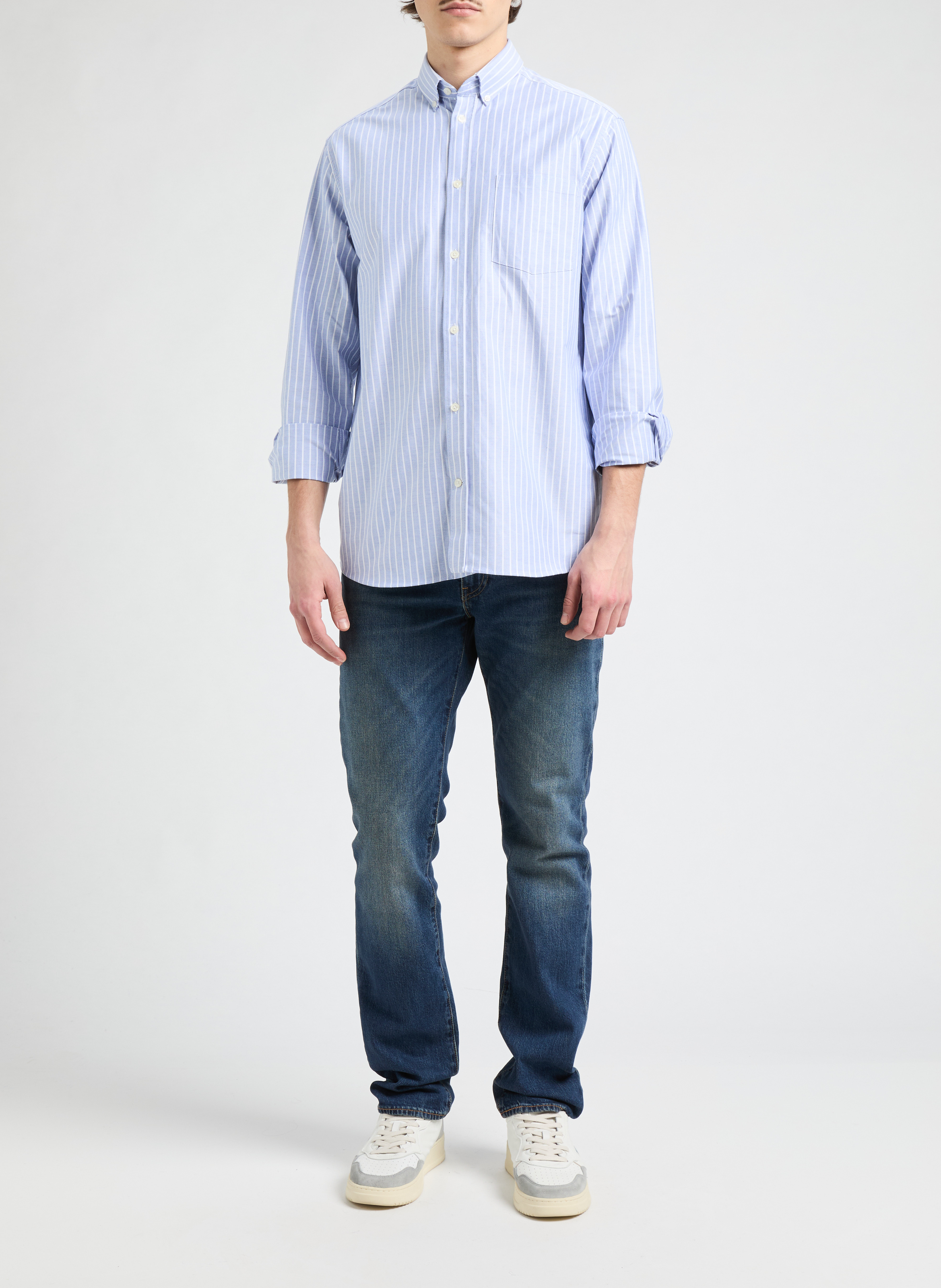 Chemise à rayures AU PRINTEMPS PARIS Bleu
