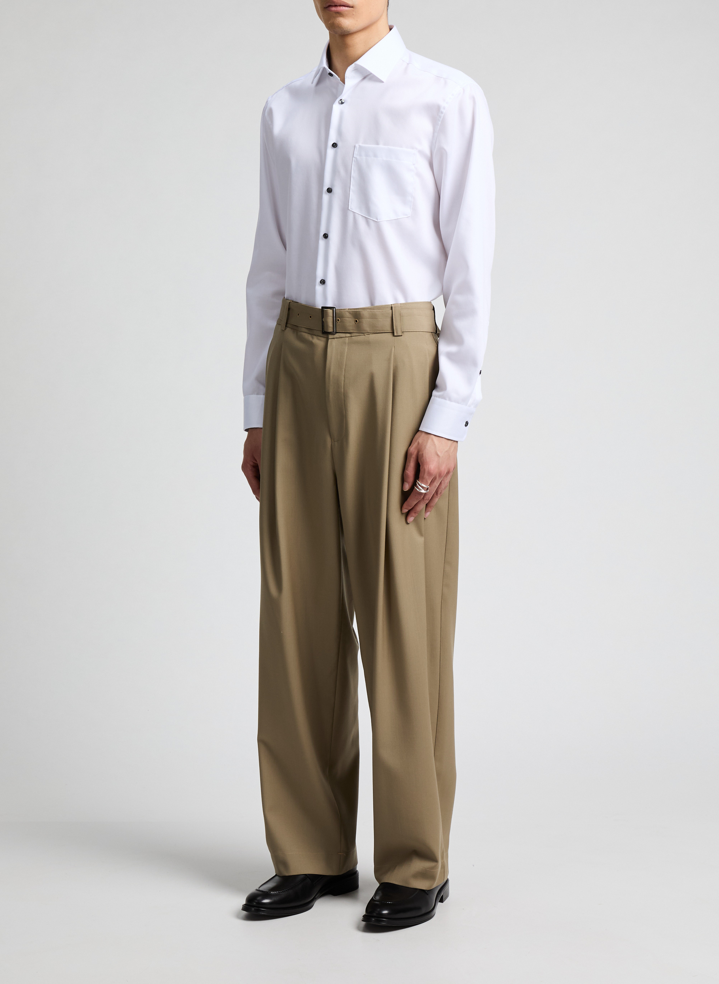 Cotton poplin shirt SEIDENSTICKER White