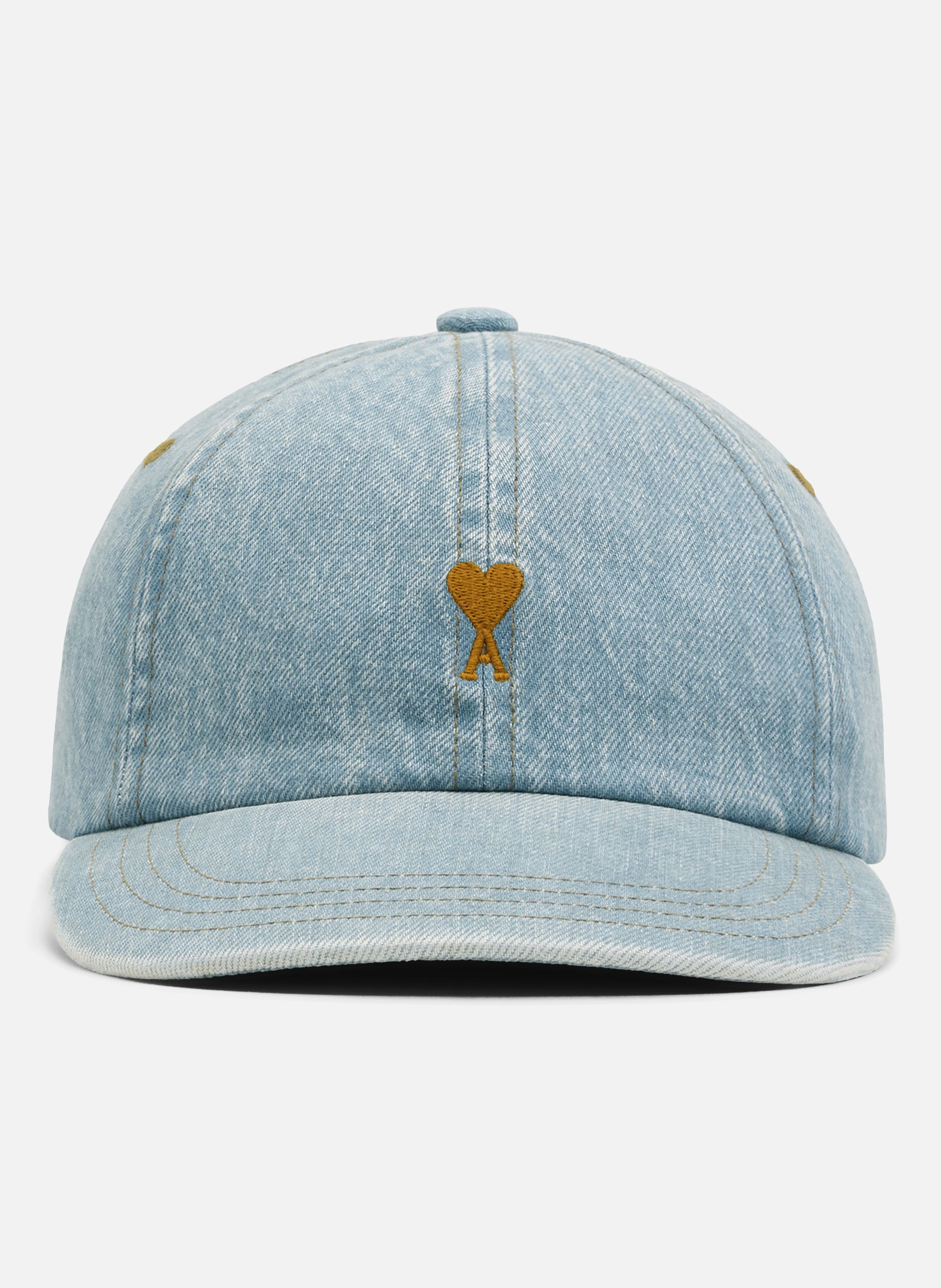Casquette denim unisexe en coton ami de coeur AMI PARIS Bleu