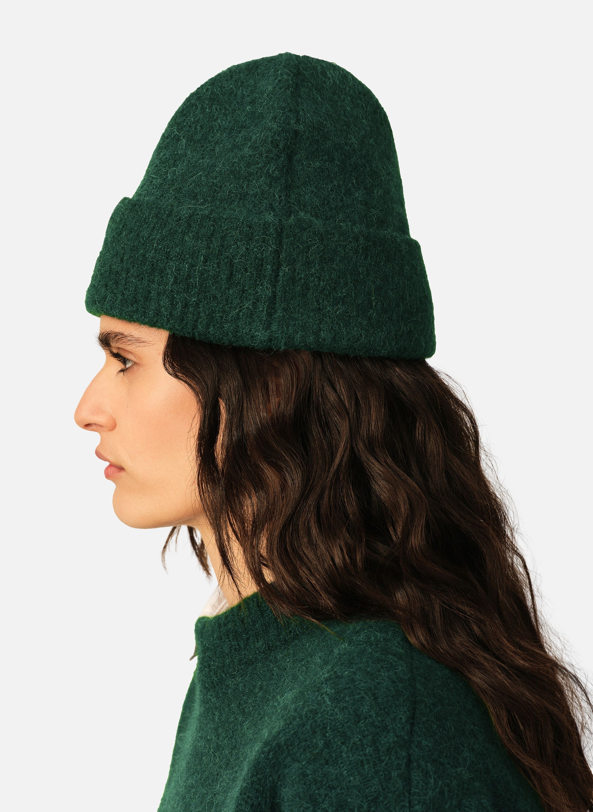 Bonnet unisexe en alpaga ami de coeur AMI PARIS Vert
