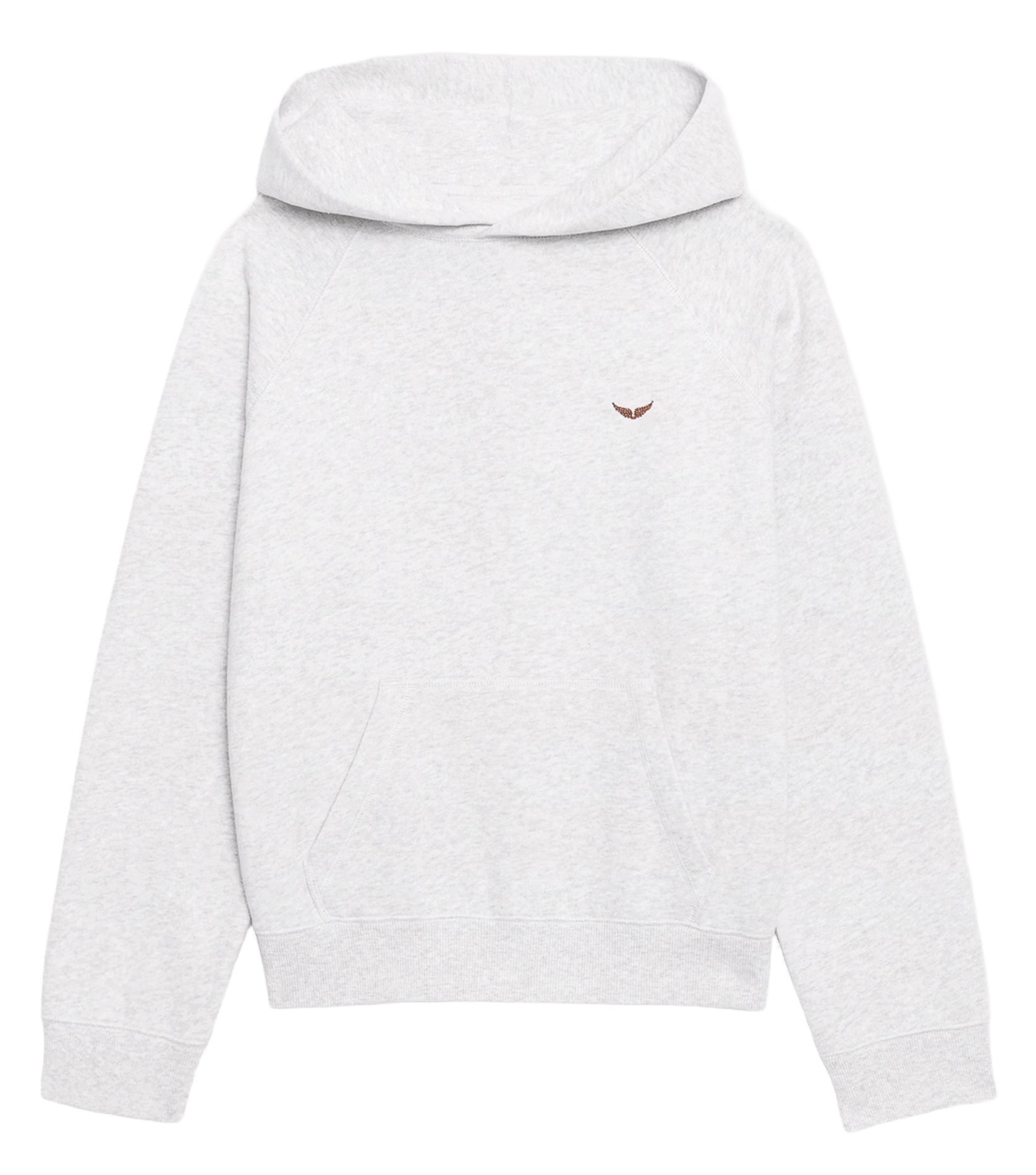 Sweat oversize à capuche en coton georgy ZADIG&VOLTAIRE Gris