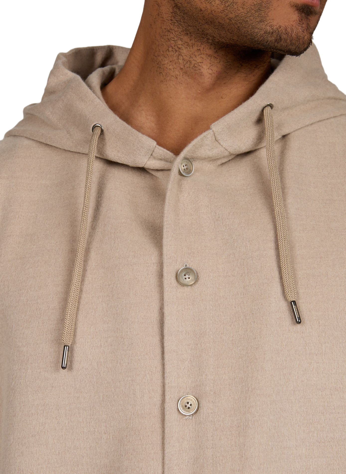 Veste ample à capuche HERNO Beige