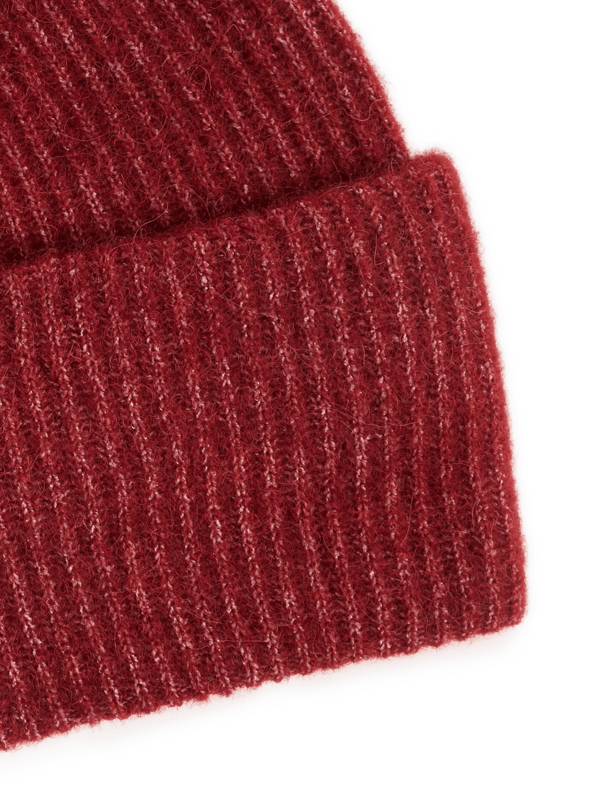 Effen Nor Hat in gebreide stof SAMSOE SAMSOE Rood
