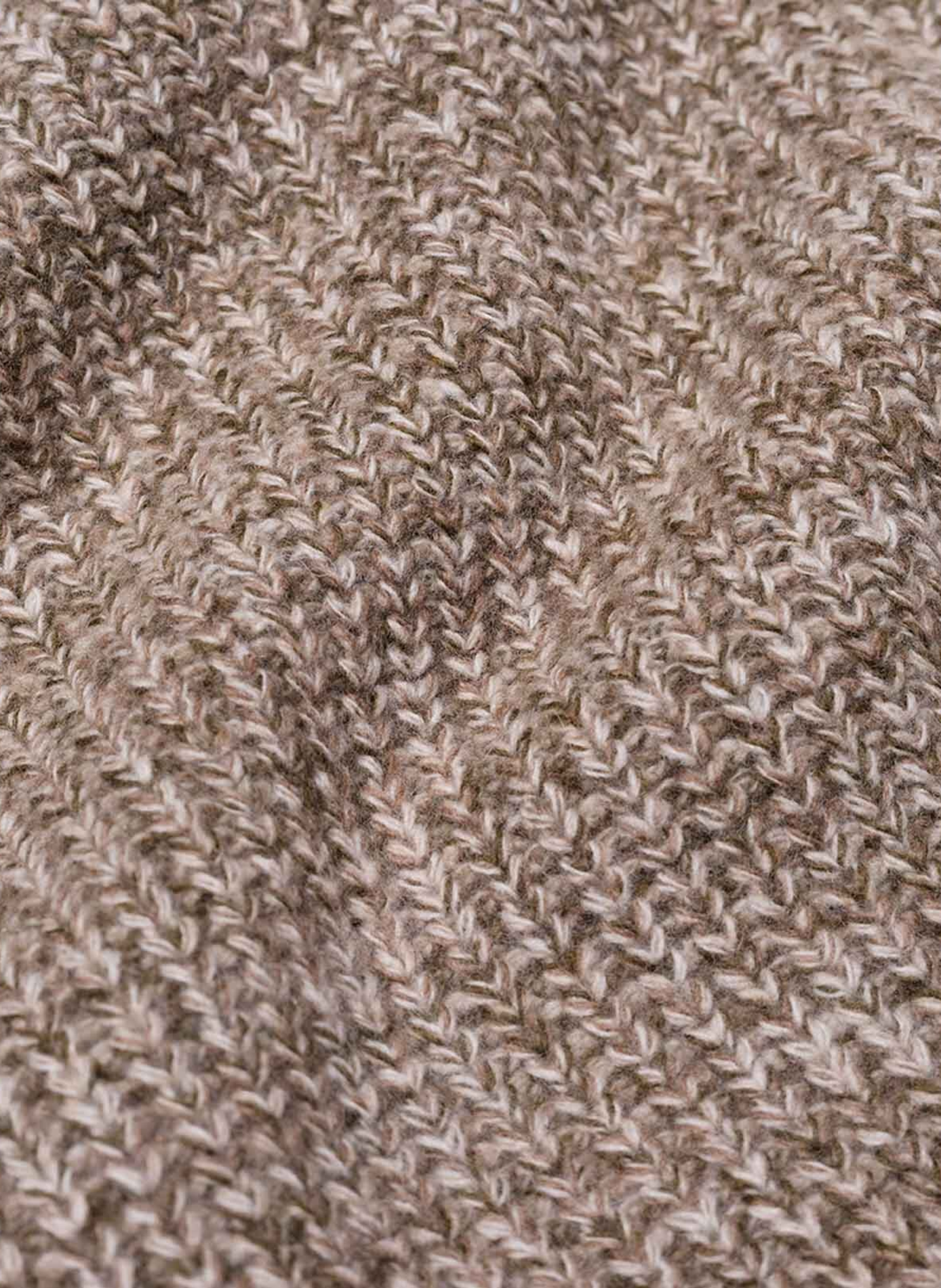 Pull col rond en laine OLOW Beige