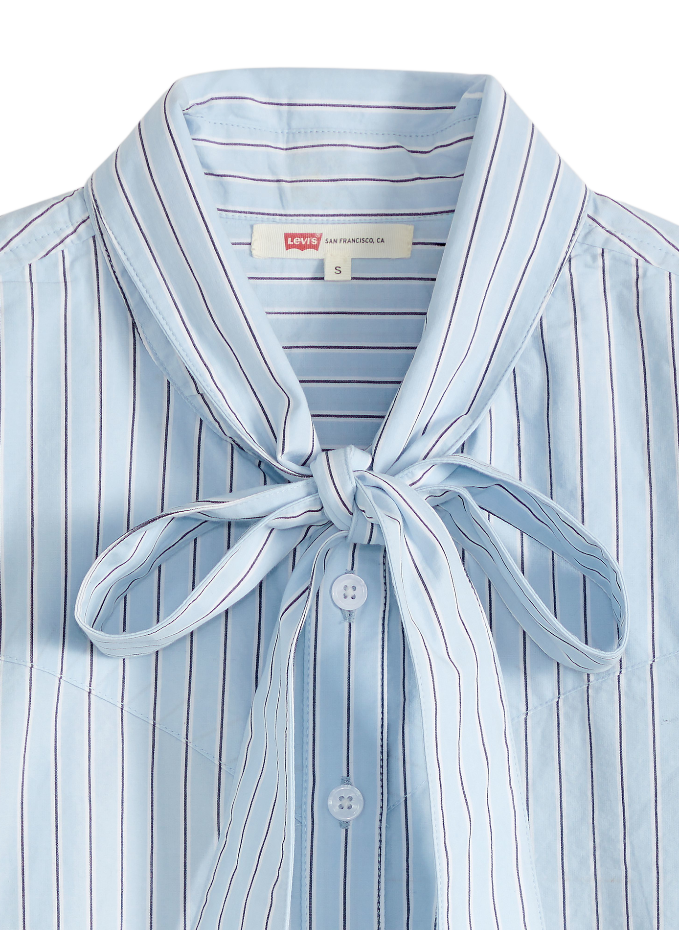 Cotton blouse with lavallière collar LEVI'S Blue
