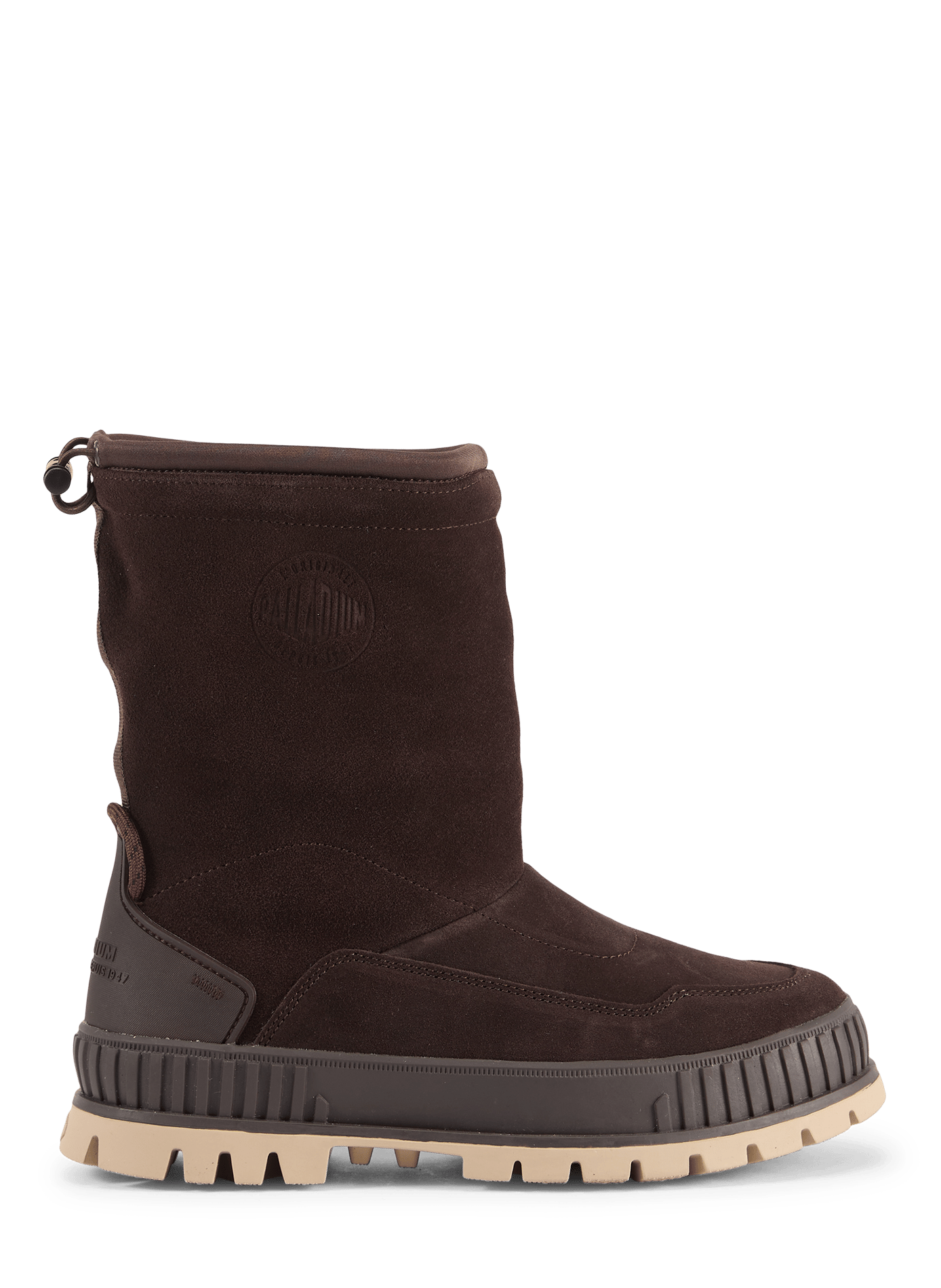Pallashock suede leather ankle boots PALLADIUM Brown