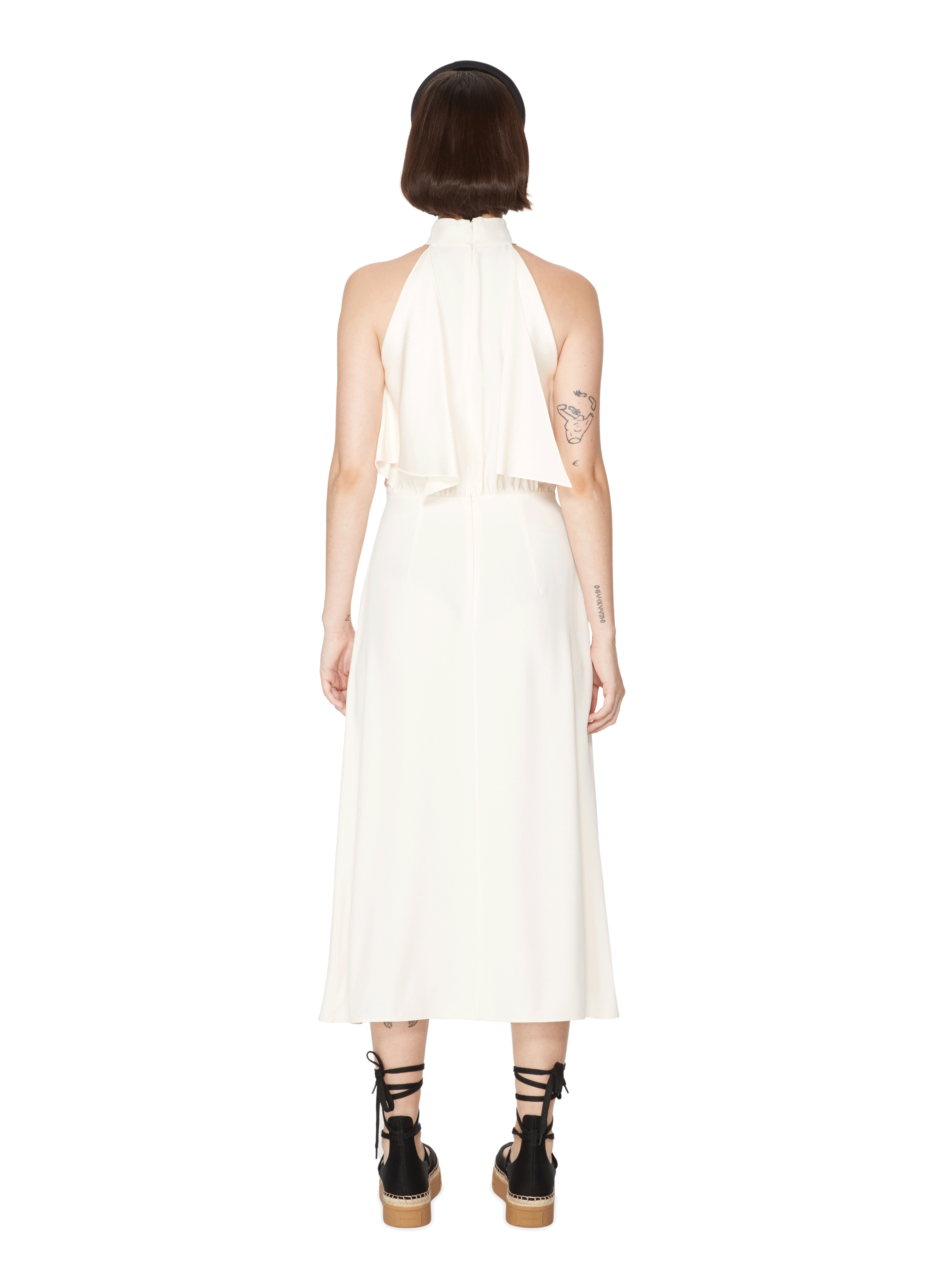 Ruffled Dress  PRADA Beige