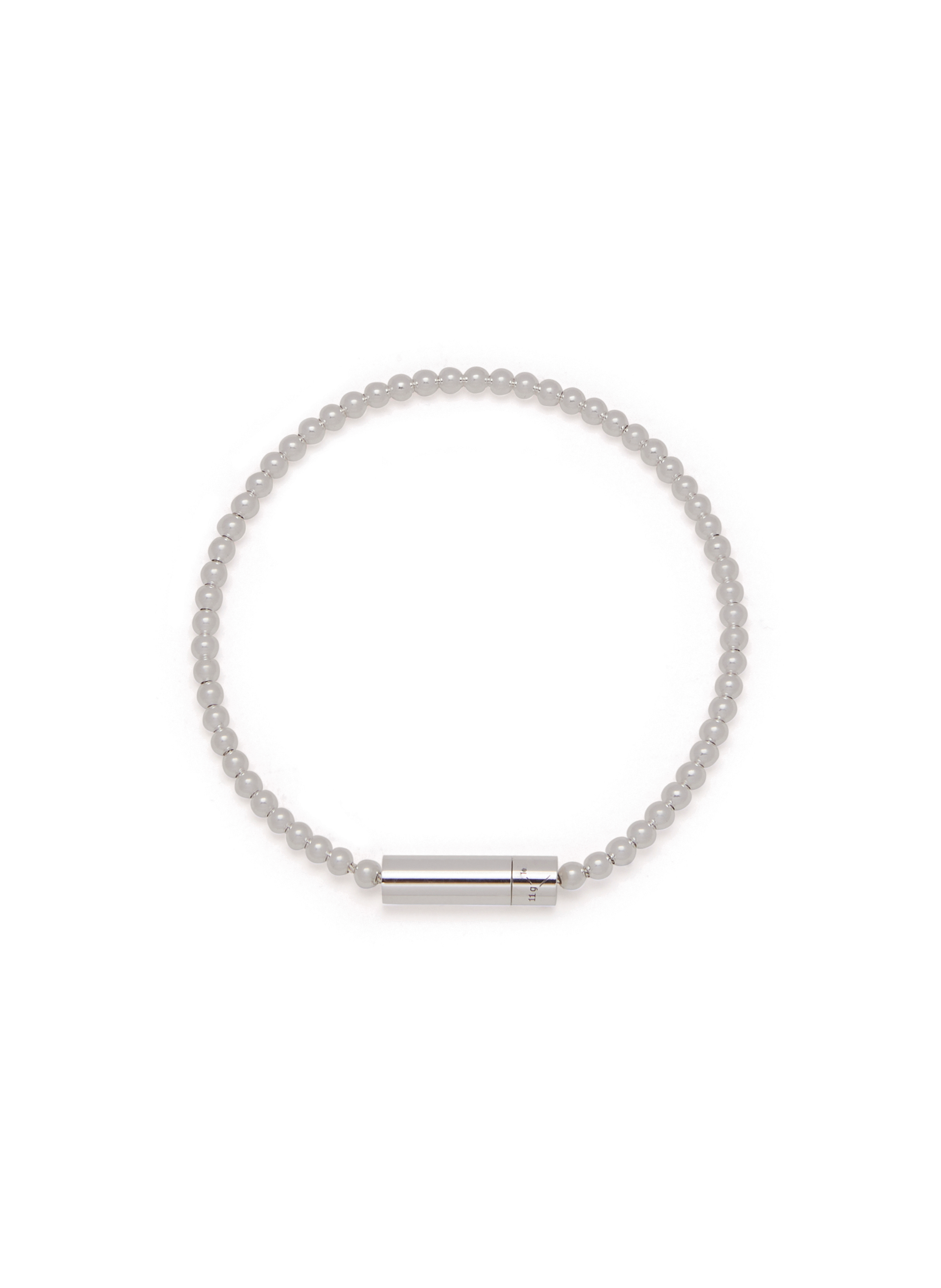 LE GRAMME ?Le 11 Grammes? Silver Bead Bracelet Silver