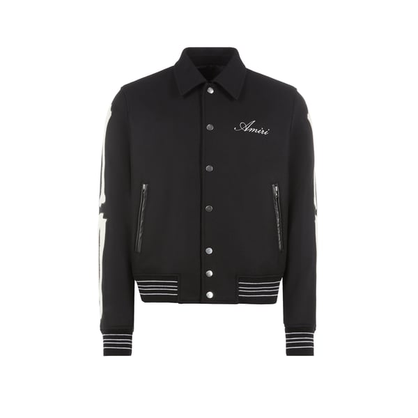 Veste bomber en laine mélangée