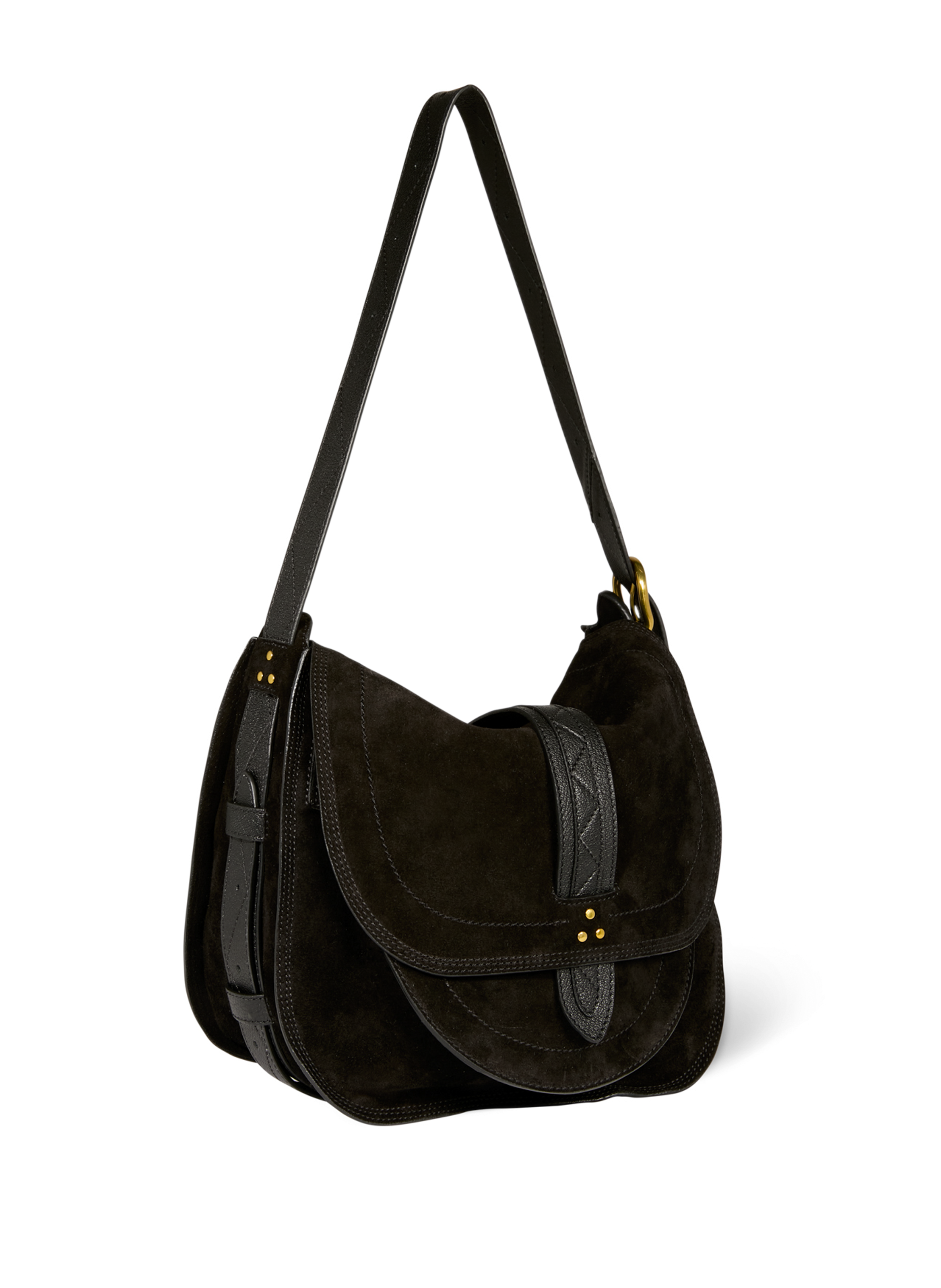 Mario leather messenger bag  JÉRÔME DREYFUSS Black