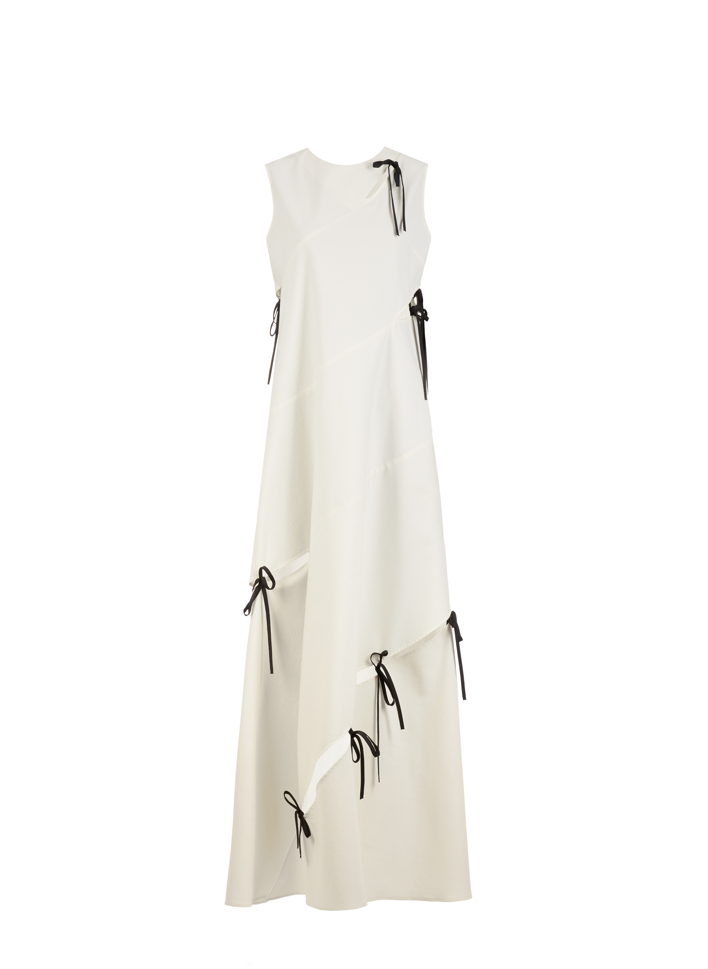 Robe longue ajourée EUDON CHOI Beige