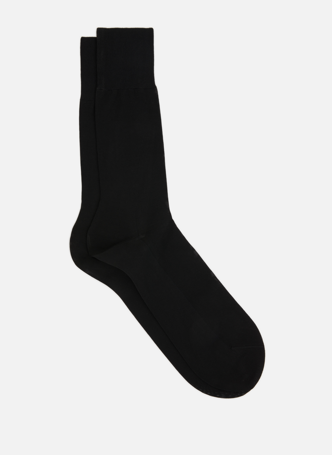 Paisley mid-calf cotton-blend socks FALKE