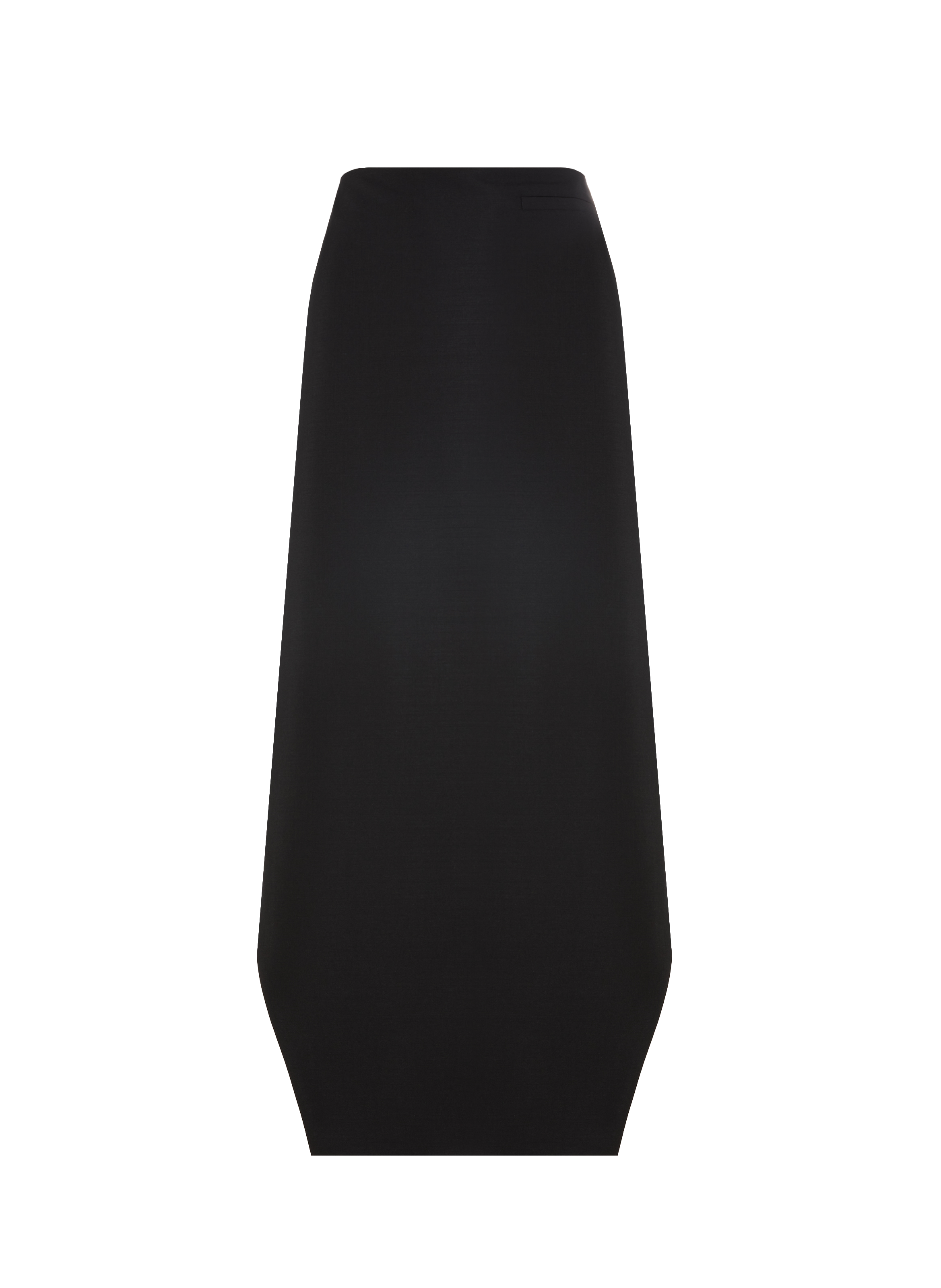 Asymmetrical wool and mohair skirt GIVENCHY Black