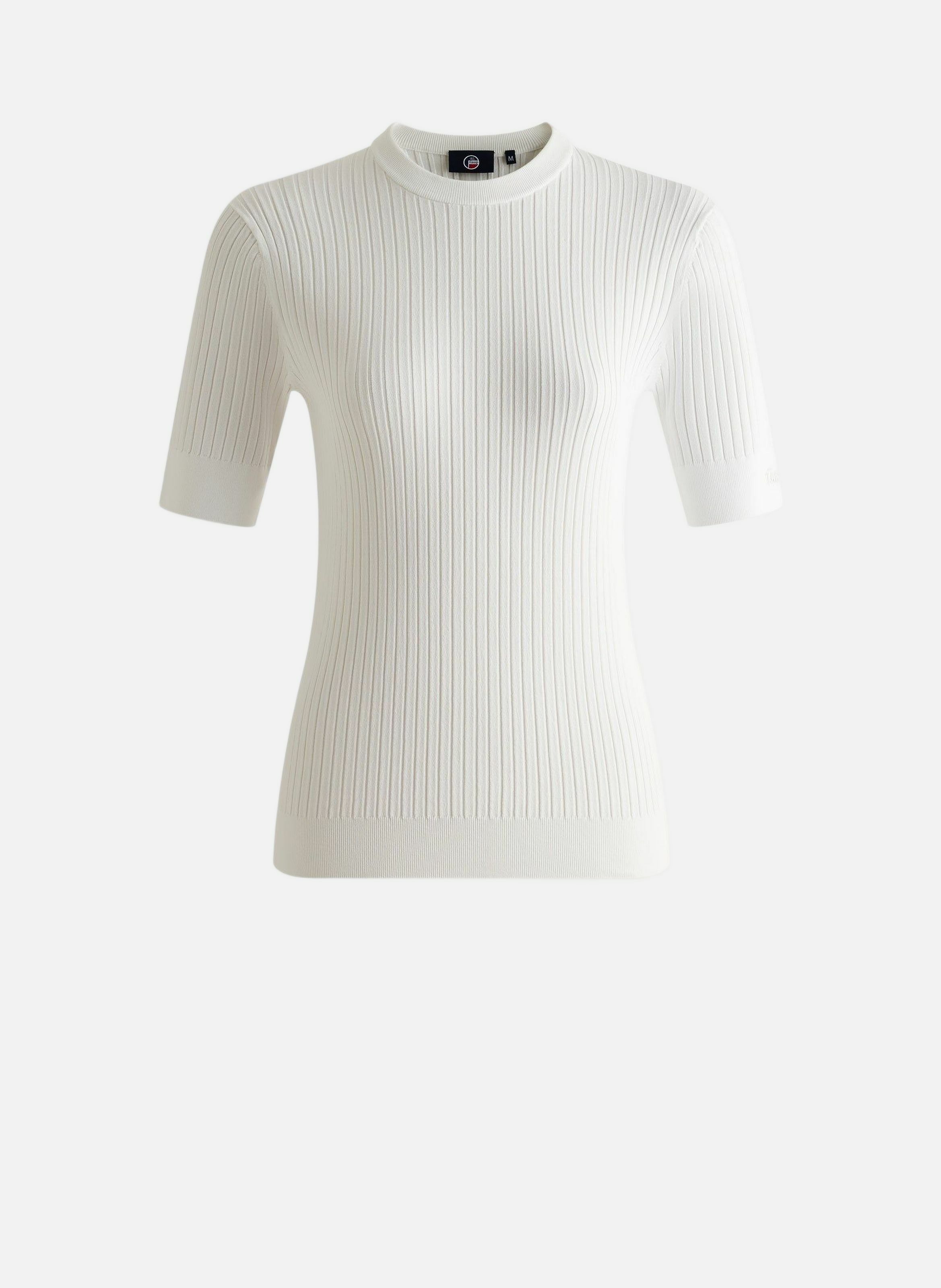 T-shirt manches courtes jadou col rond coupe ajustée FUSALP Blanc