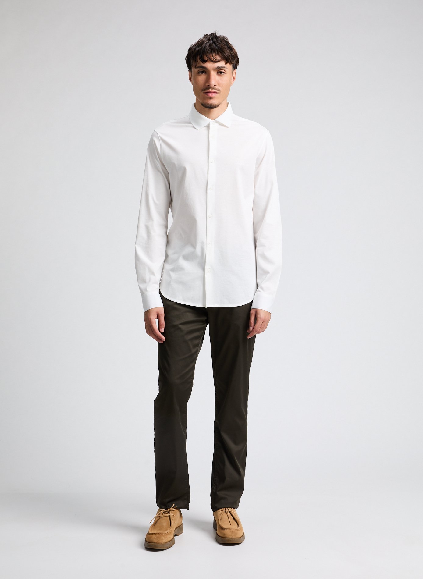 Bedford slim-fit cotton trousers ARMANI EXCHANGE Brown