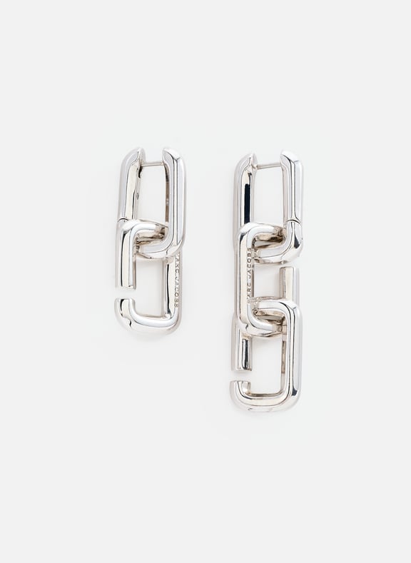 Large Enamel Bo Hoop Earrings Multicolour by MARC JACOBS MARC JACOBS Large Enamel Bo Hoop Earrings Multicolour