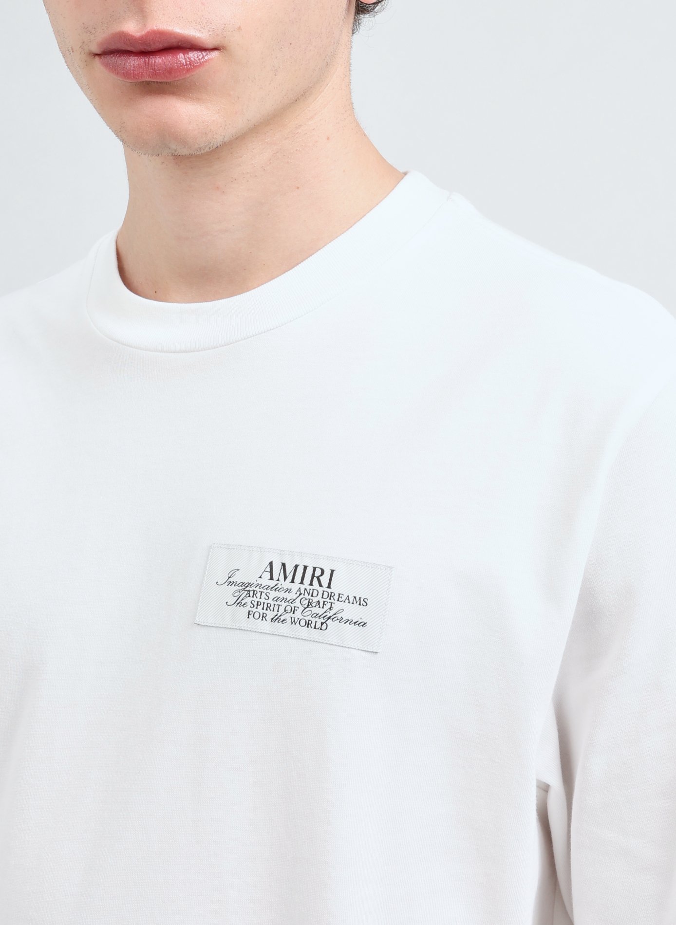 T-shirt en coton à motif AMIRI Blanc