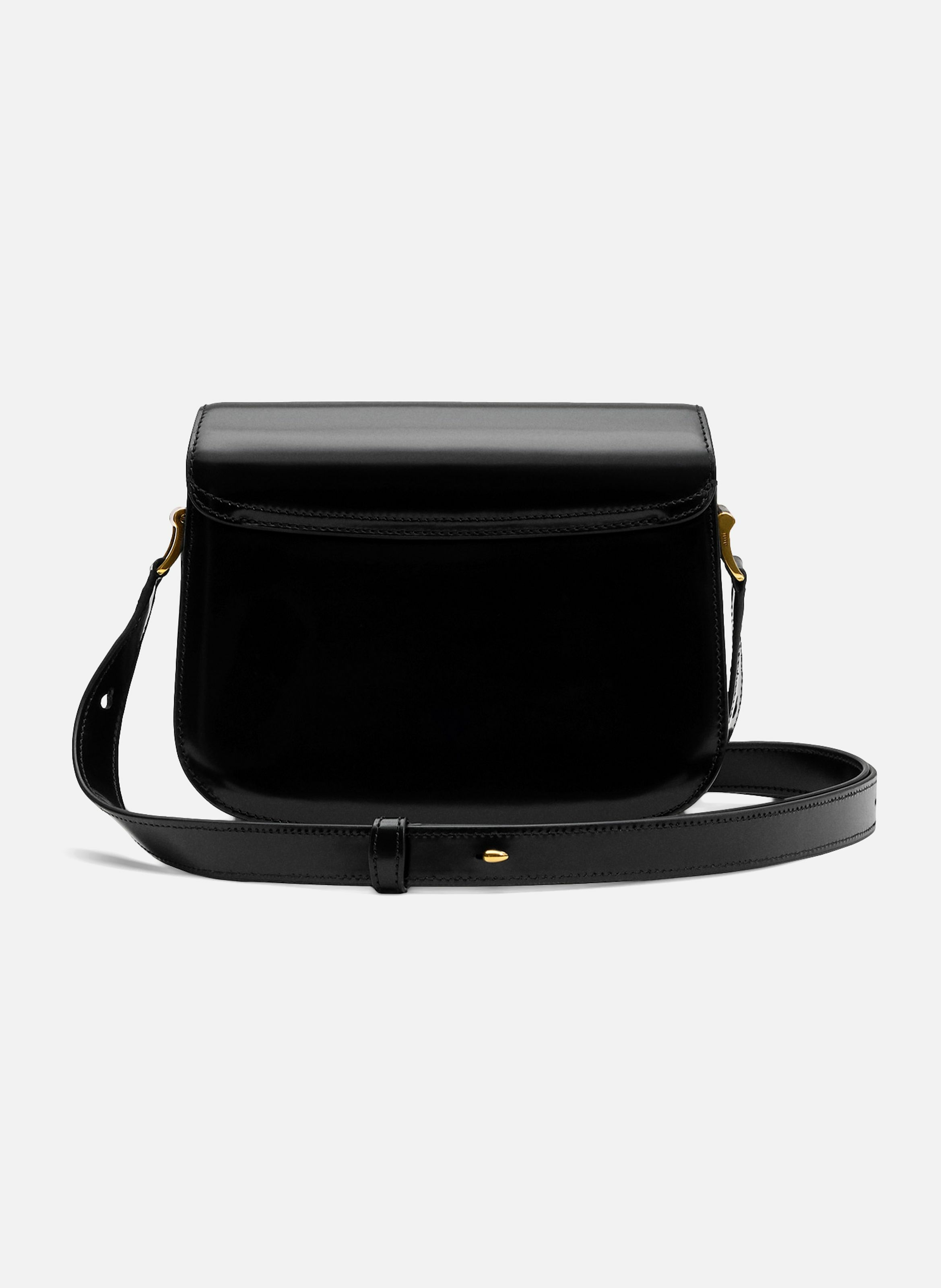 Sac Paris Paris En Cuir Glacé unisexe AMI PARIS Noir