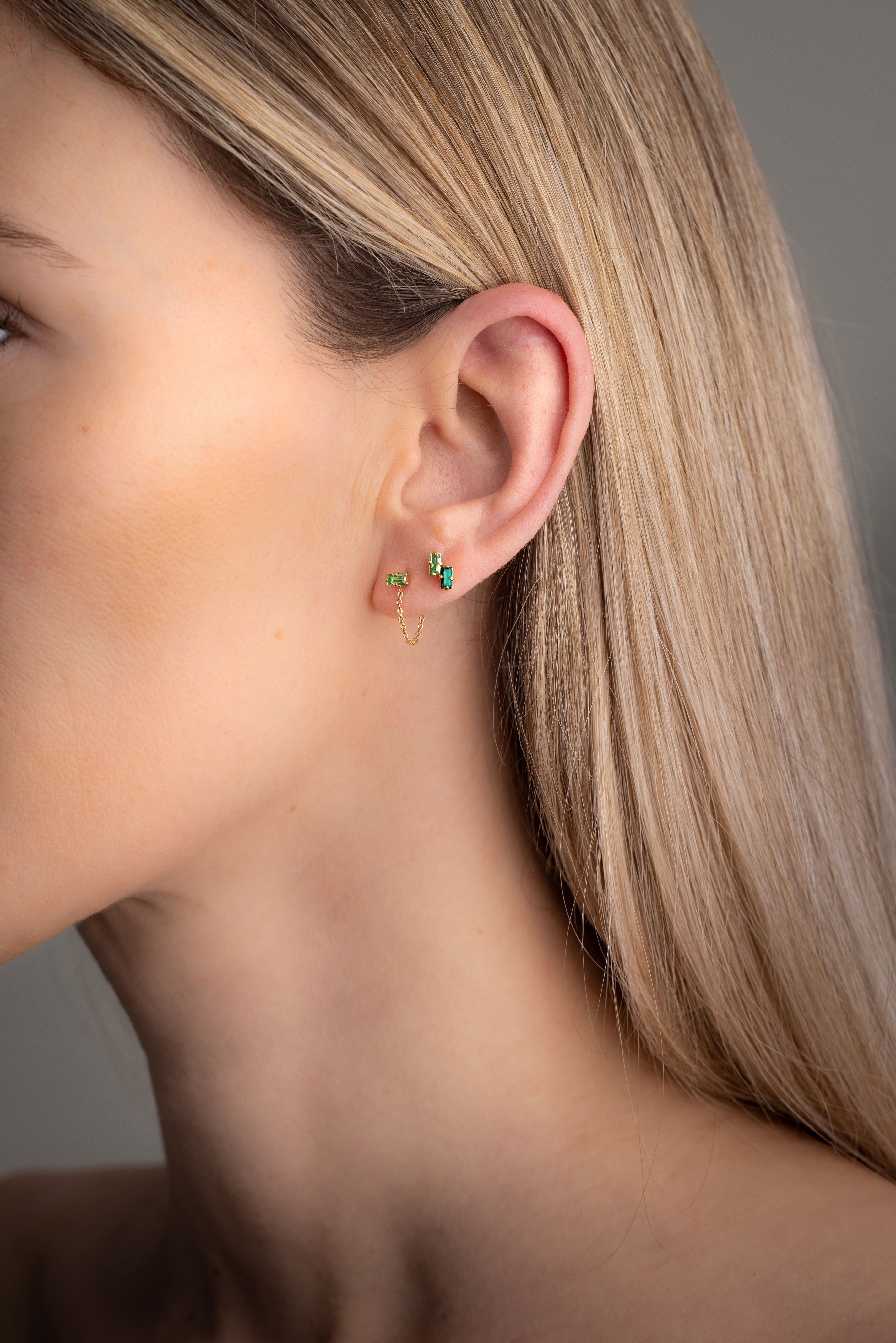 Paire de boucles d'oreilles blaise APRIL PLEASE Doré