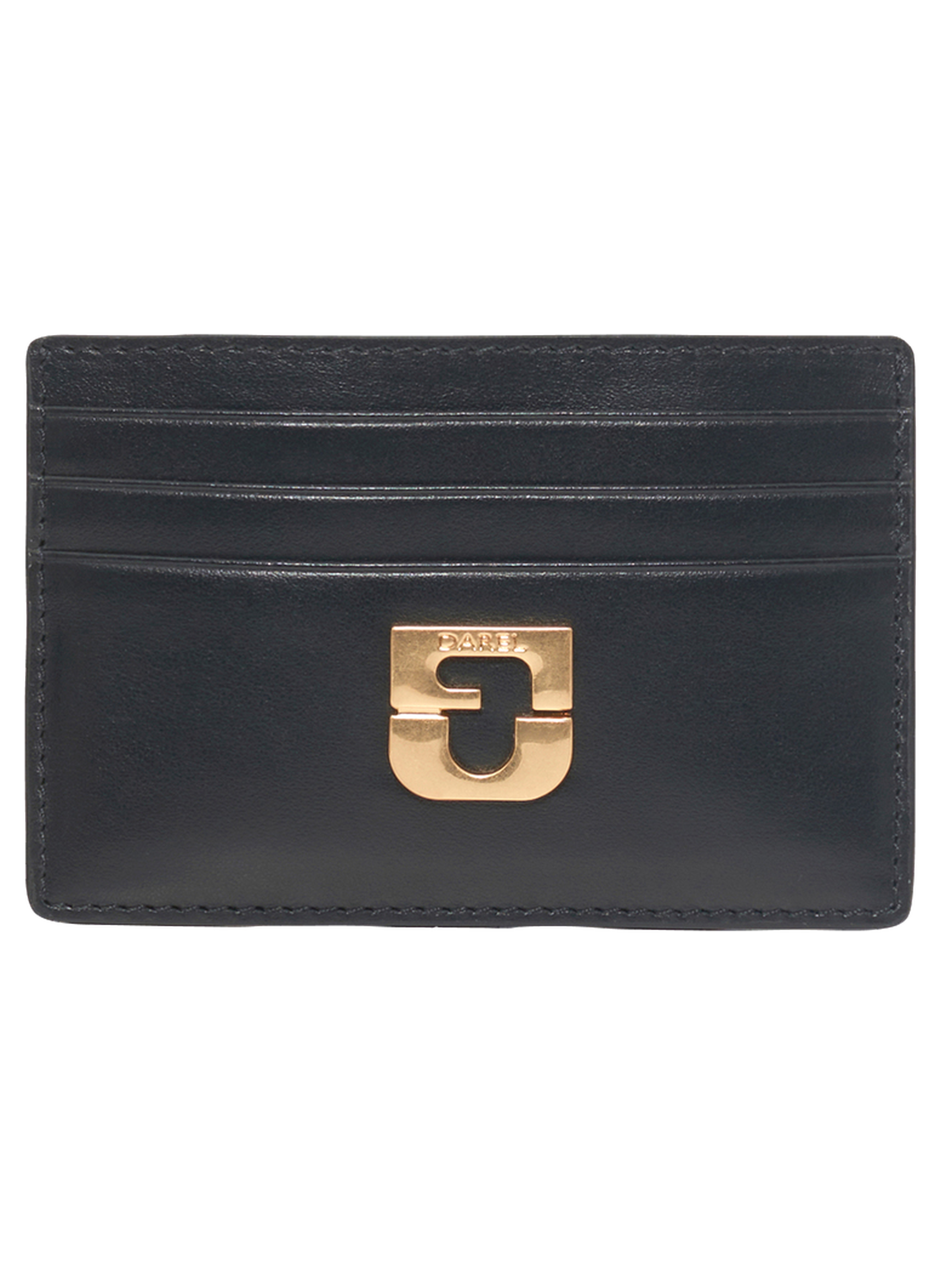 GERARD DAREL Porte carte en cuir - cardholder Noir