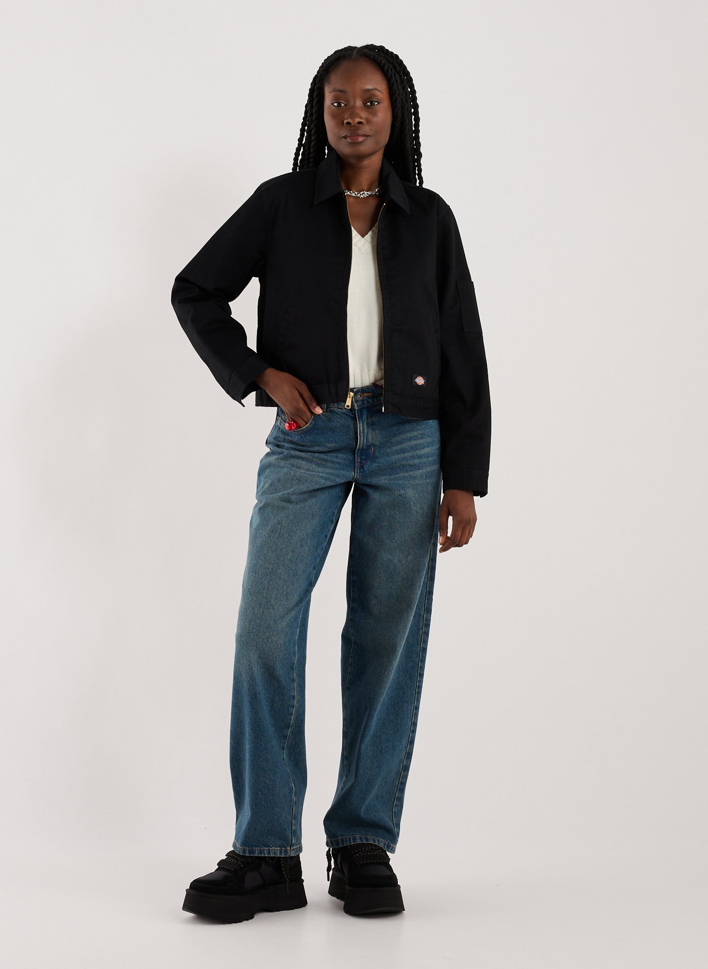 DICKIES Veste droite unie Noir