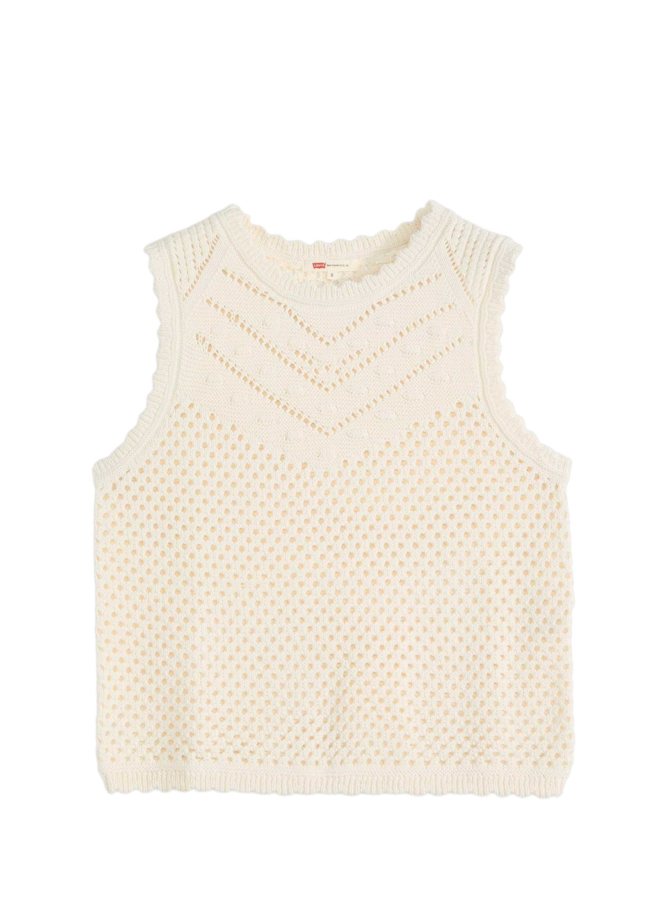 Top ajouré en coton LEVI'S Beige