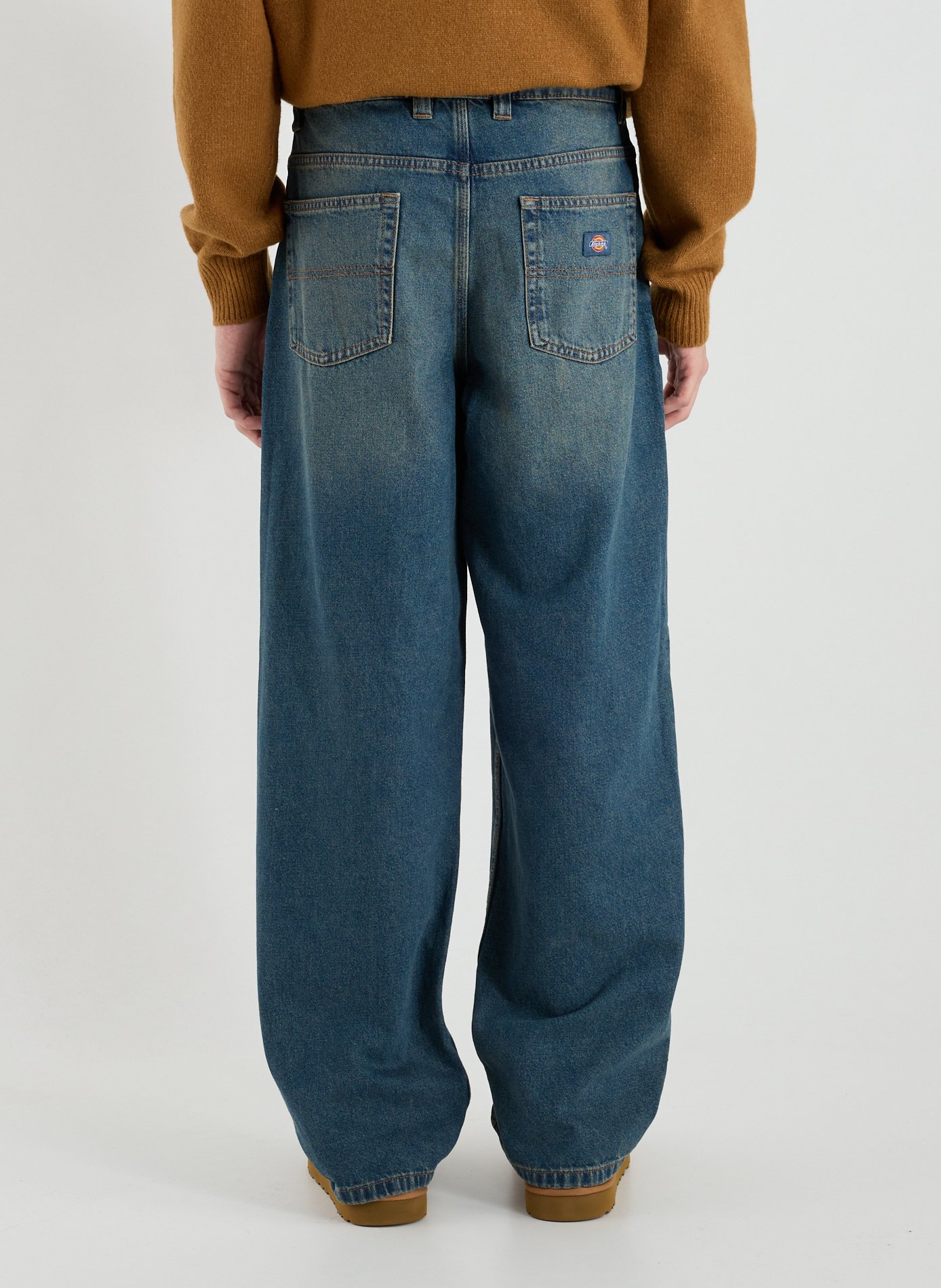 Straight cotton jeans DICKIES Blue