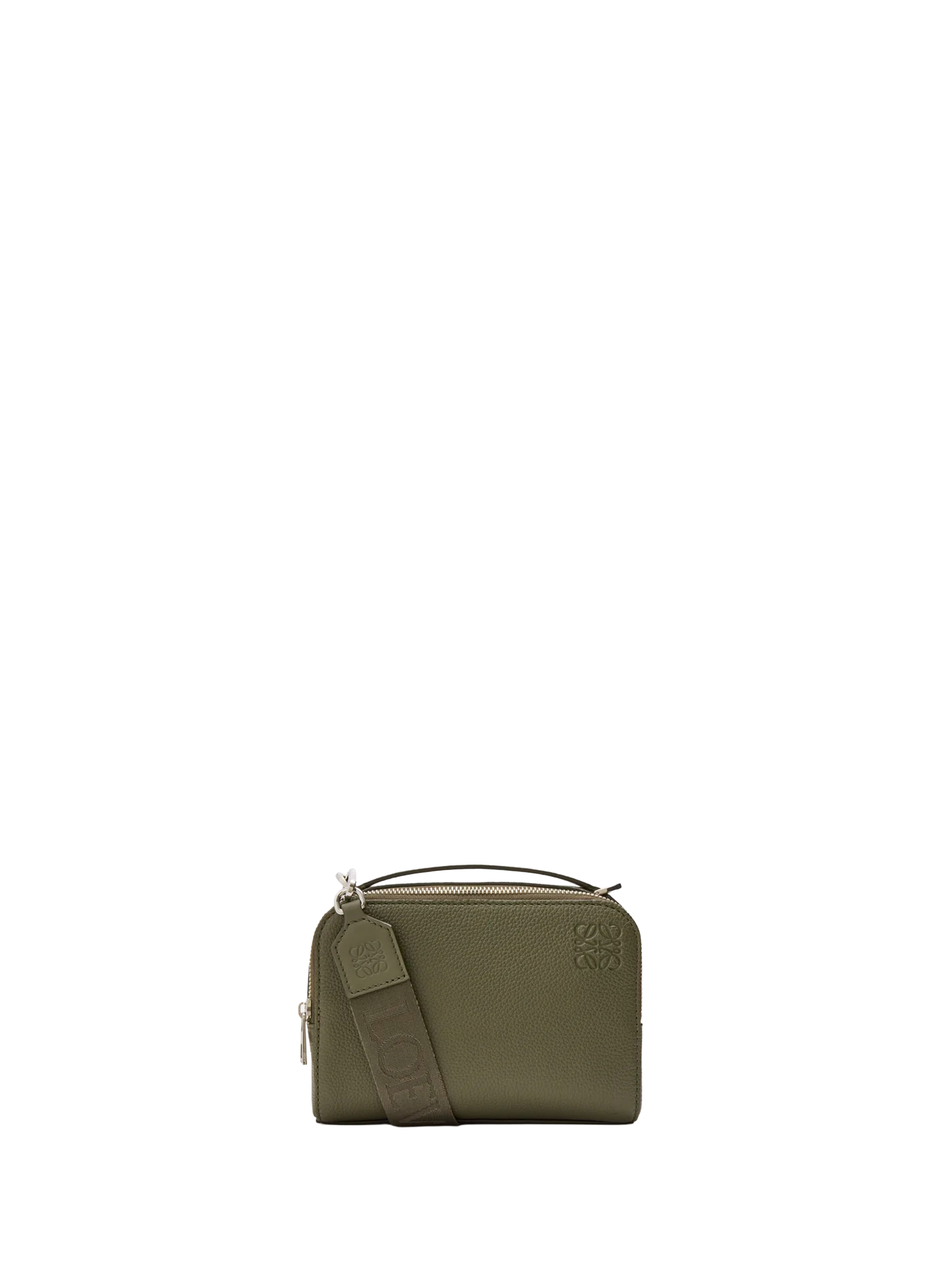 LOEWE Mini Camera Crossbody en cuir de veau grainé souple Vert