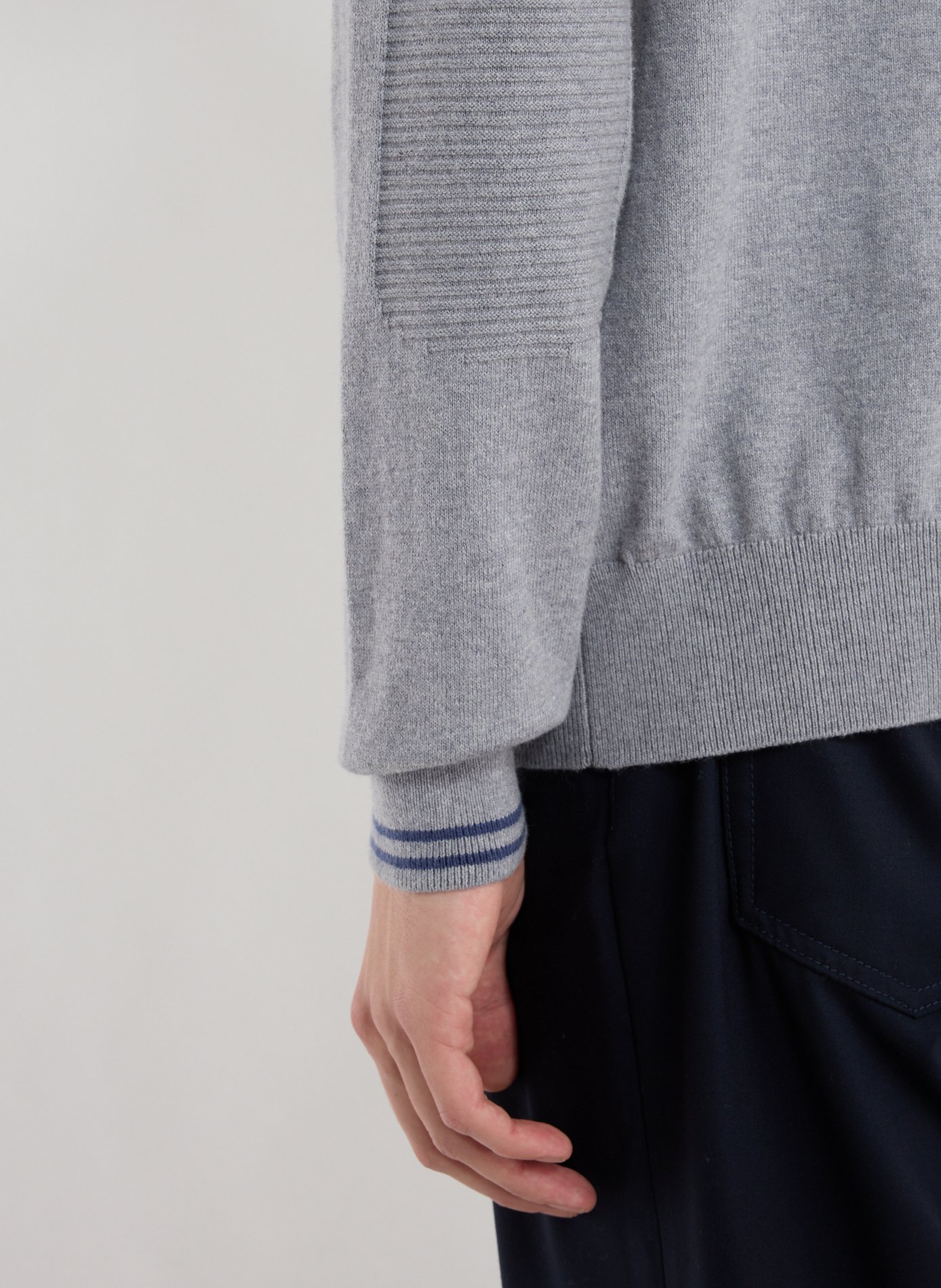 Pull en coton mélangé LA MARTINA Gris