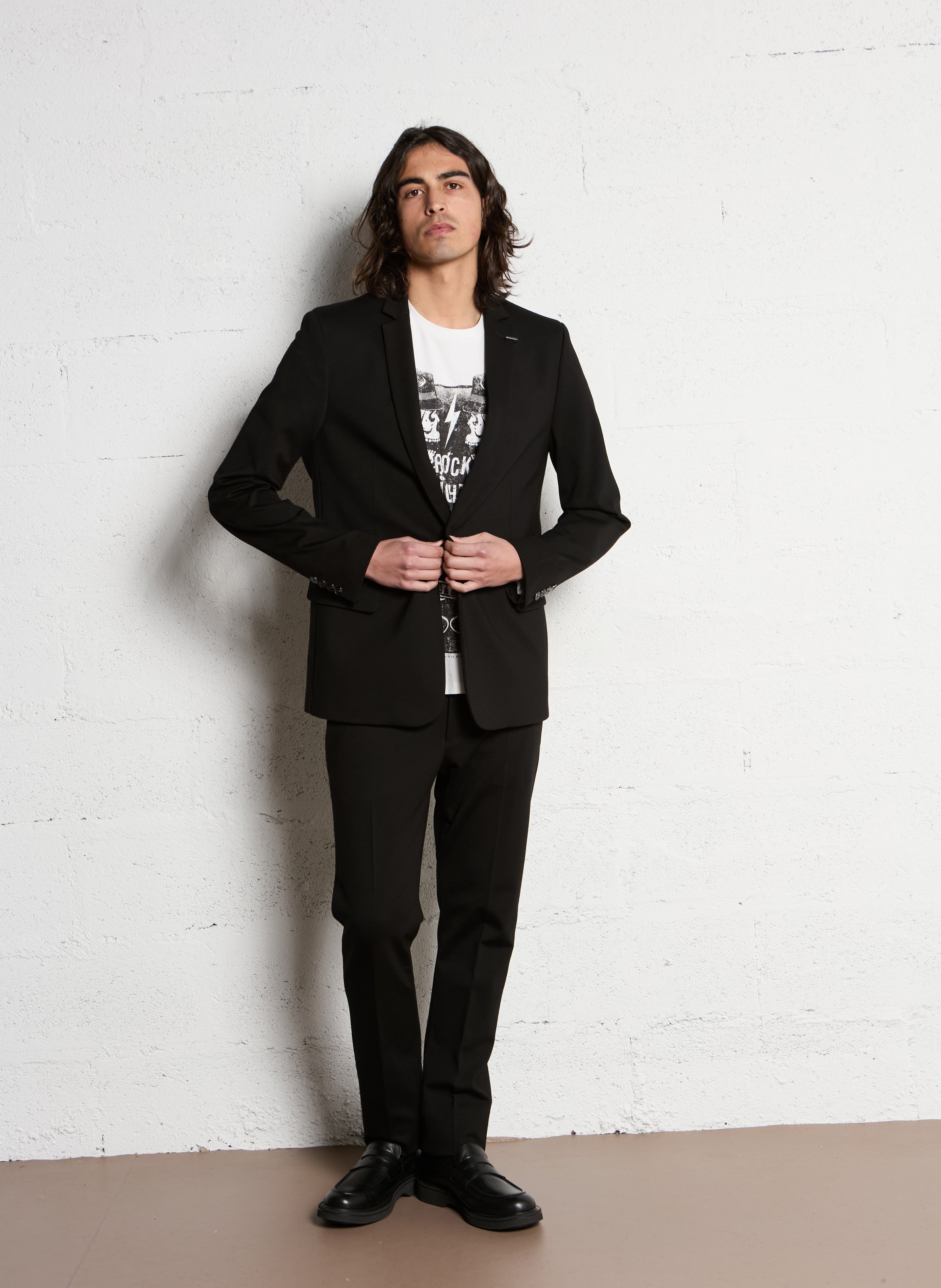 Pantalon de tailleur slim IKKS Noir