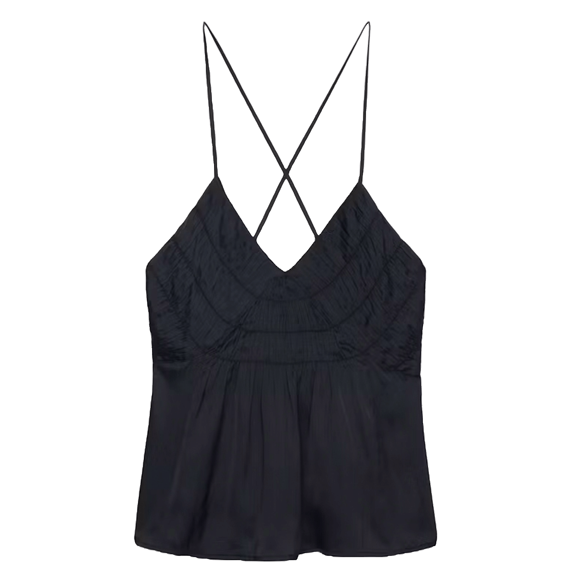 Caraco satiné à plis cayonne ZADIG&VOLTAIRE Noir