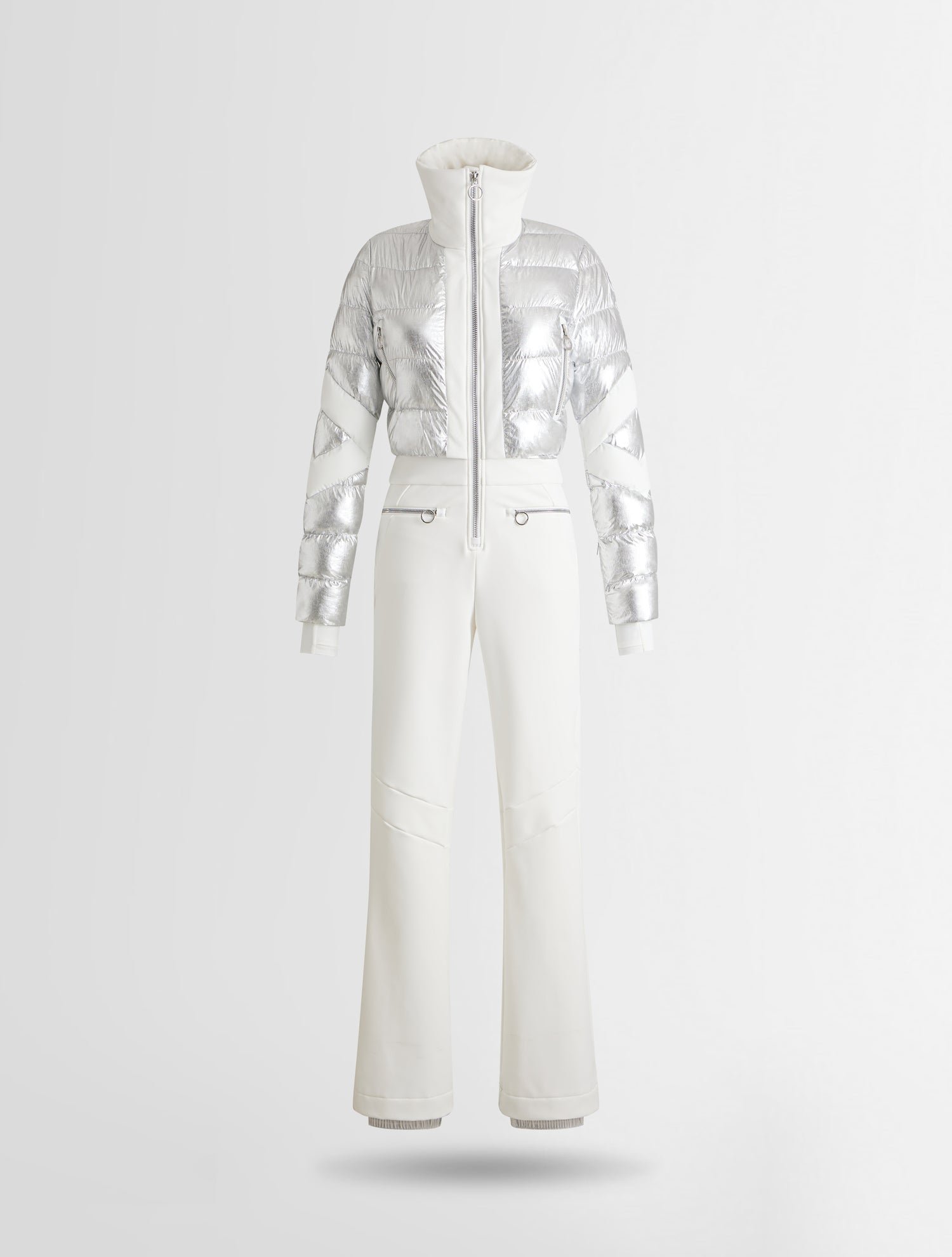 Combinaison de ski clarisse metal col montant coupe regular FUSALP Argent