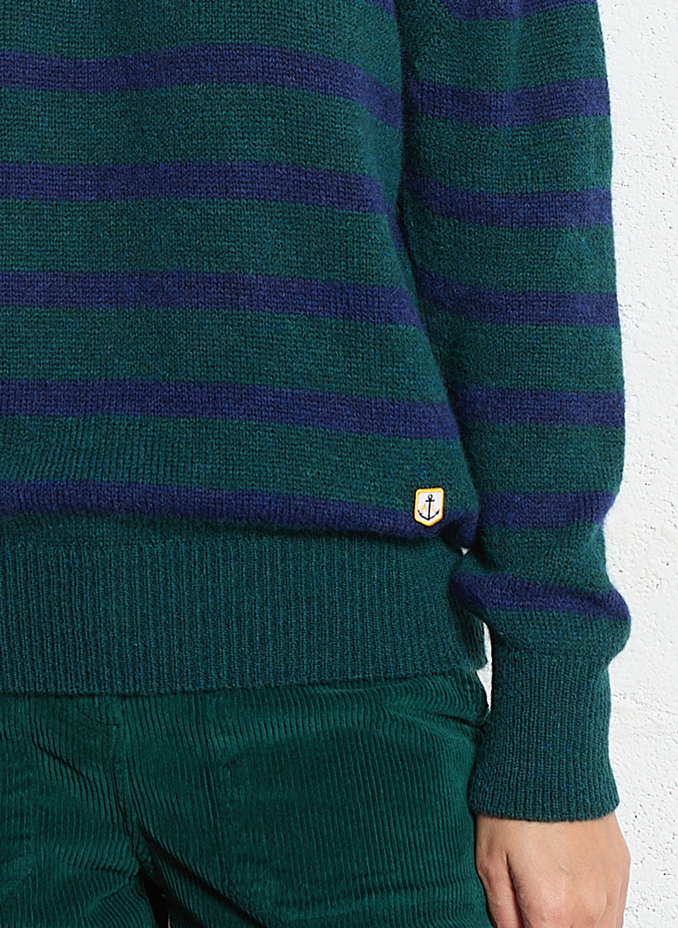 Pull droit col rond en laine mélangée heritage ARMOR-LUX Vert