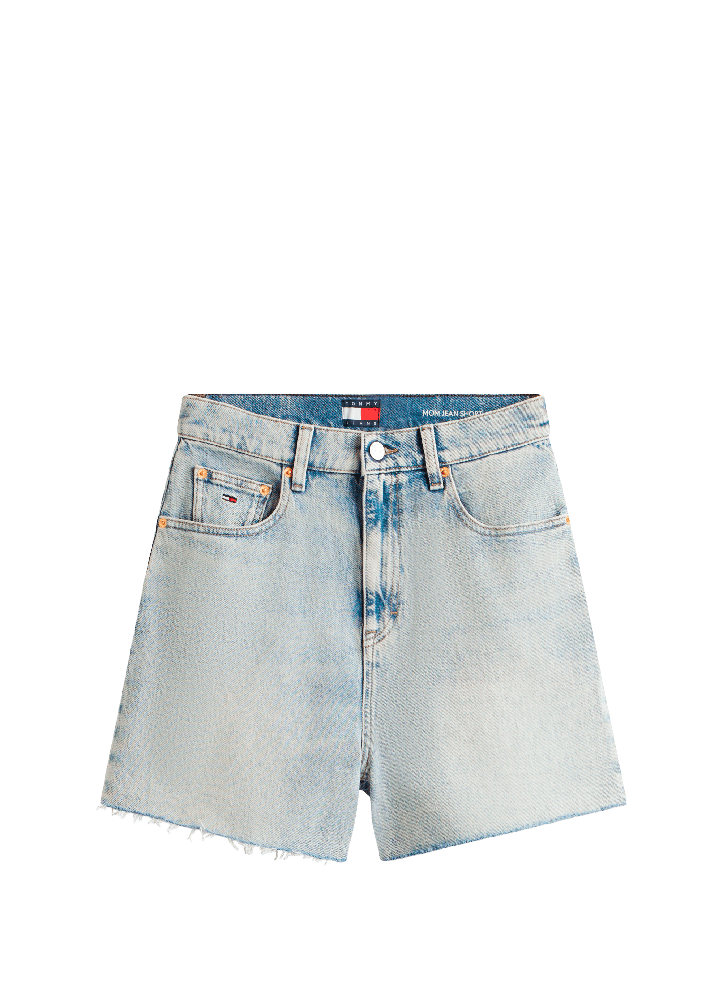 Straight Bermuda shorts in blended cotton denim TOMMY HILFIGER Blue