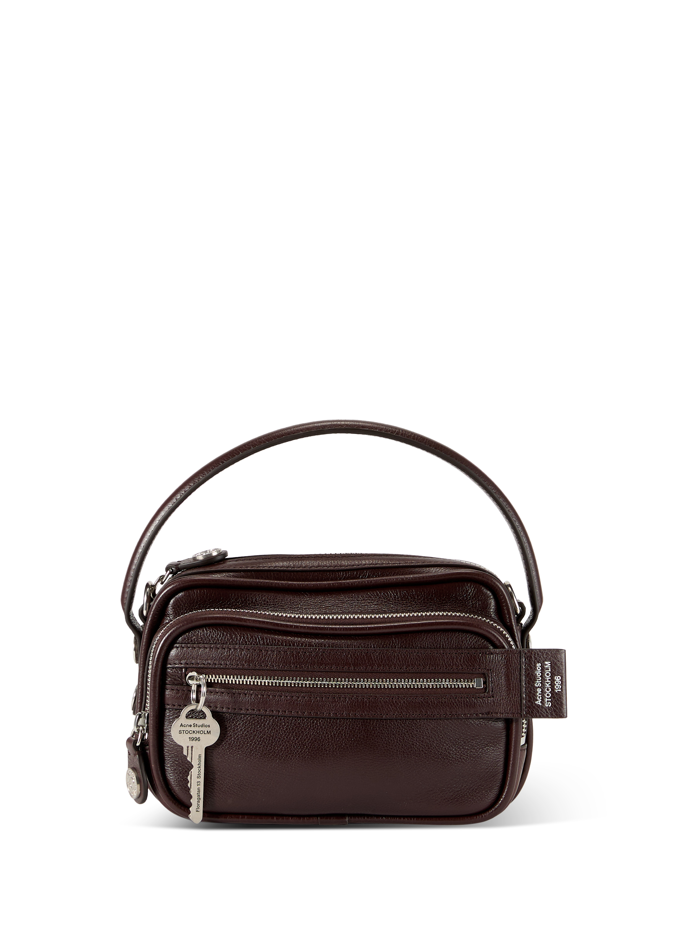 Sac à bandoulière en cuir mélangé ACNE STUDIOS Marron