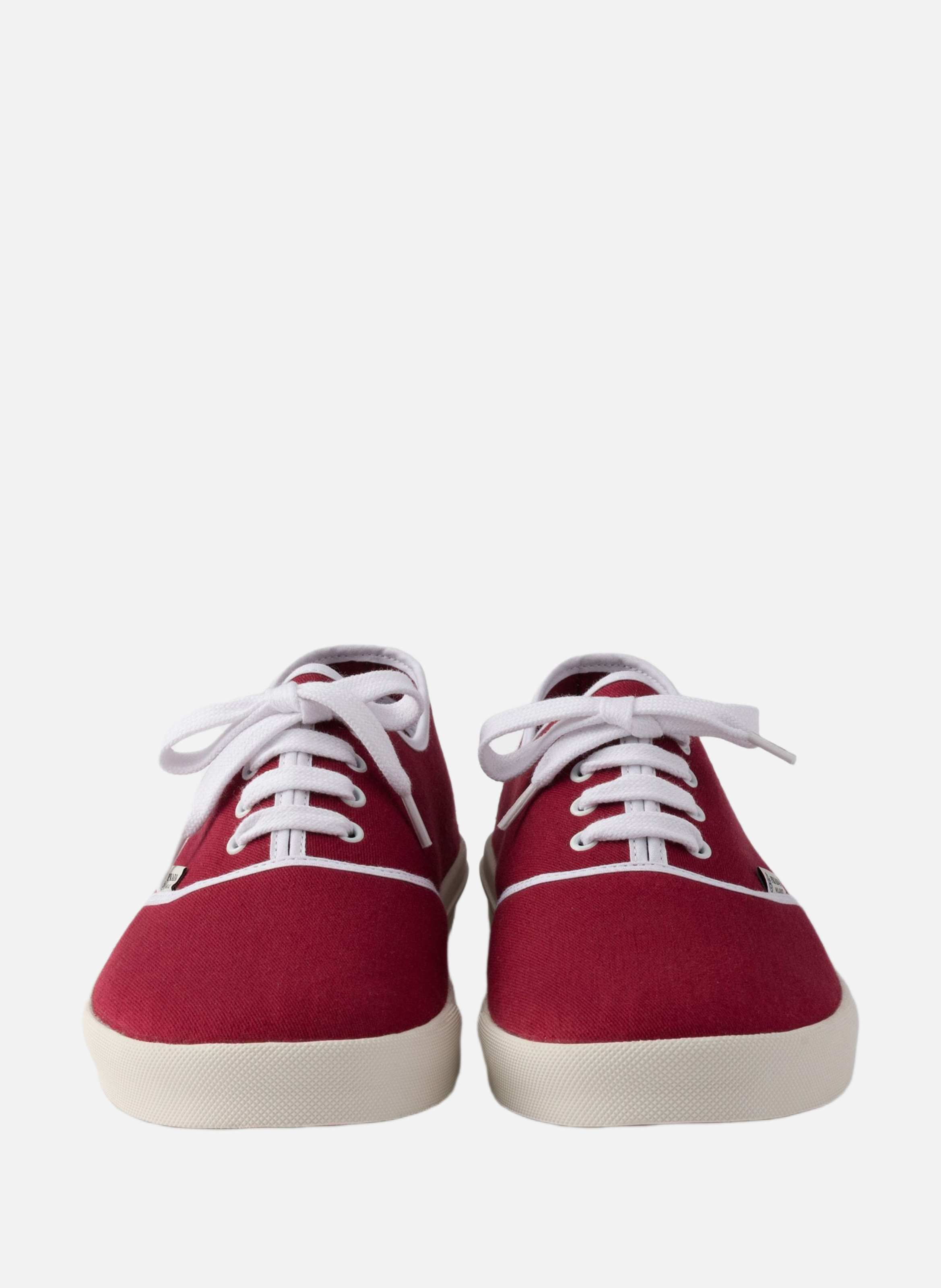 Baskets en tissu PRADA Rouge