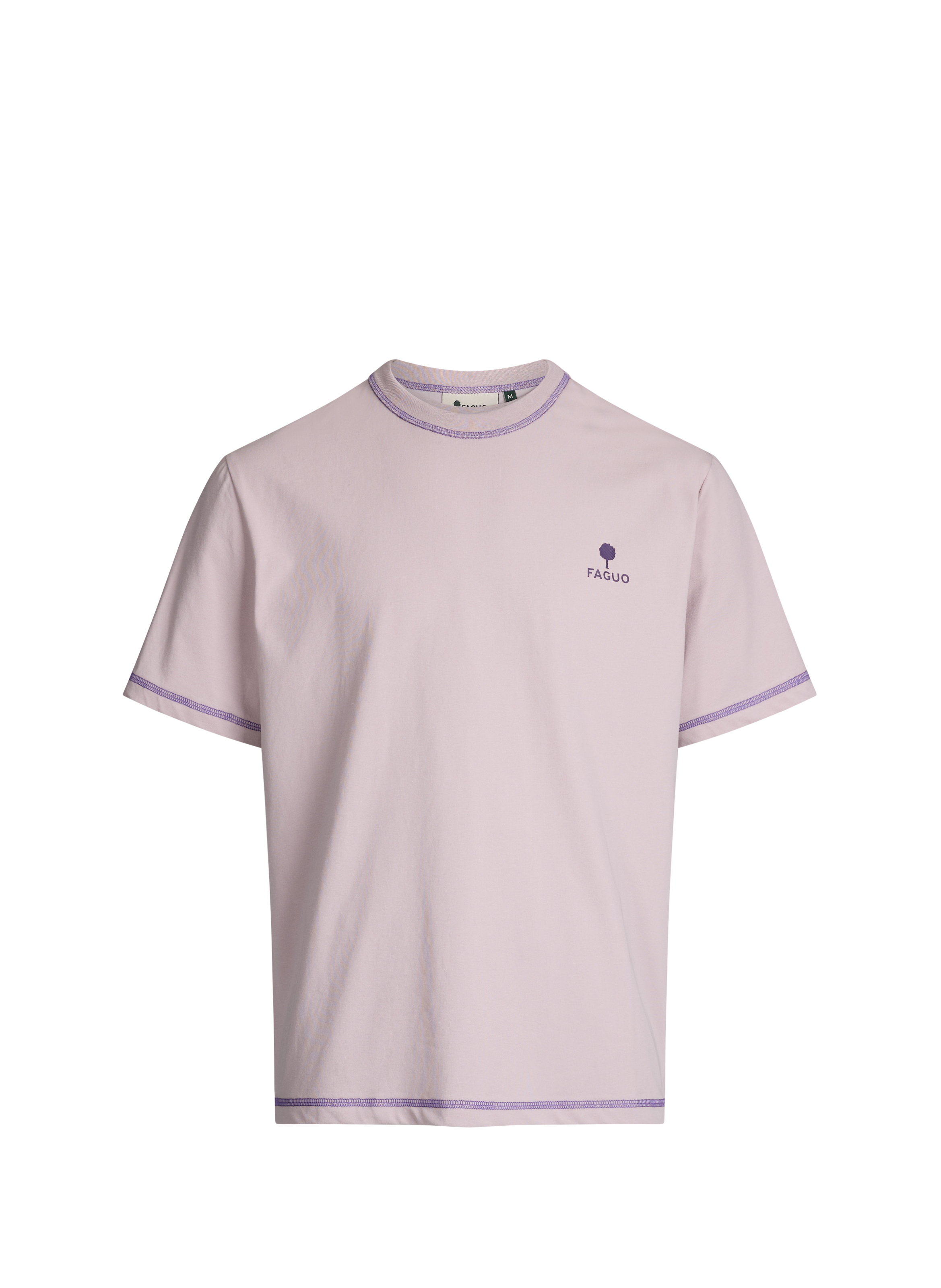 Lugny blended cotton t-shirt FAGUO Purple
