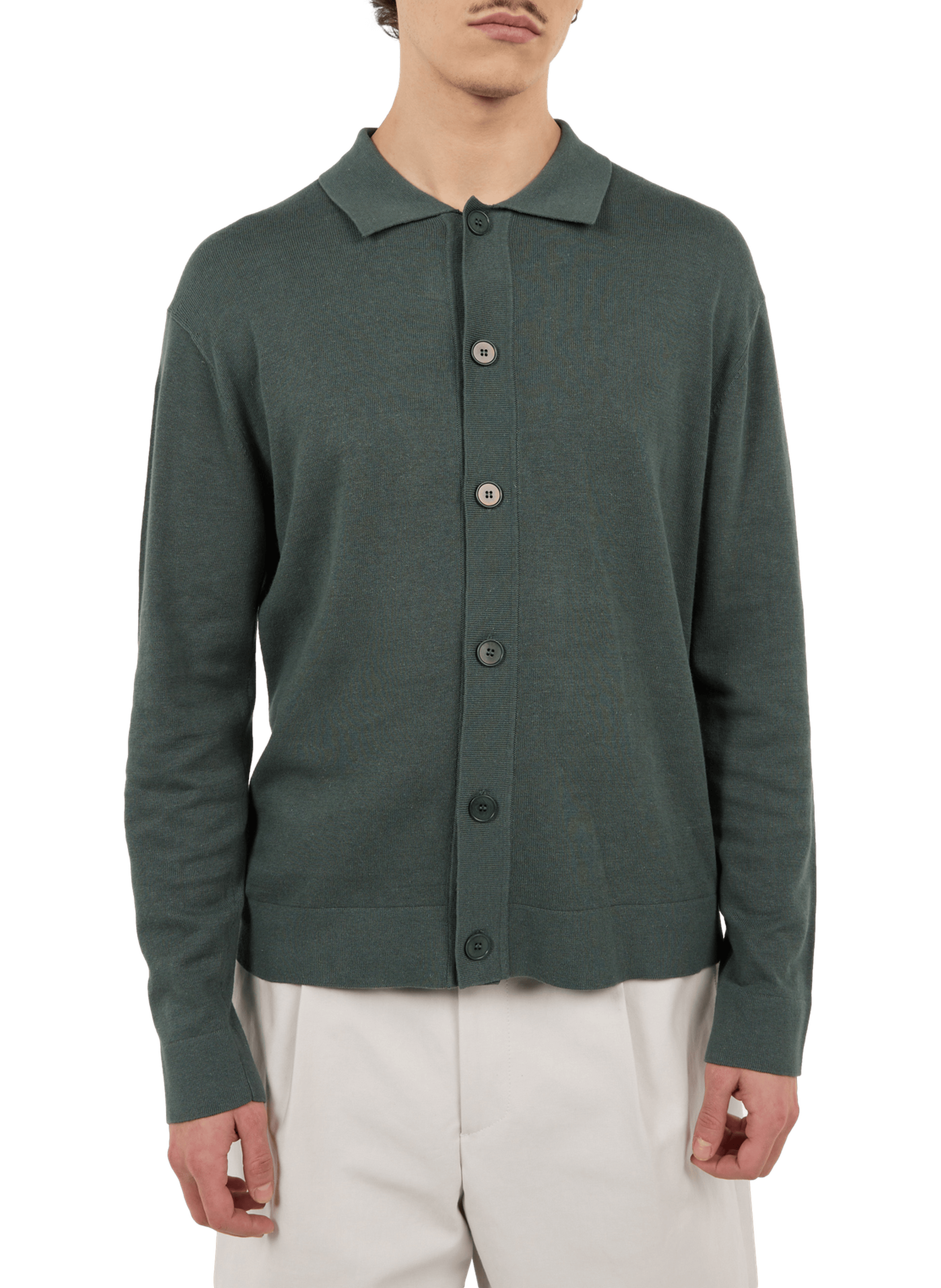 Cardigan Holo en lin et coton SAISON 1865 Vert
