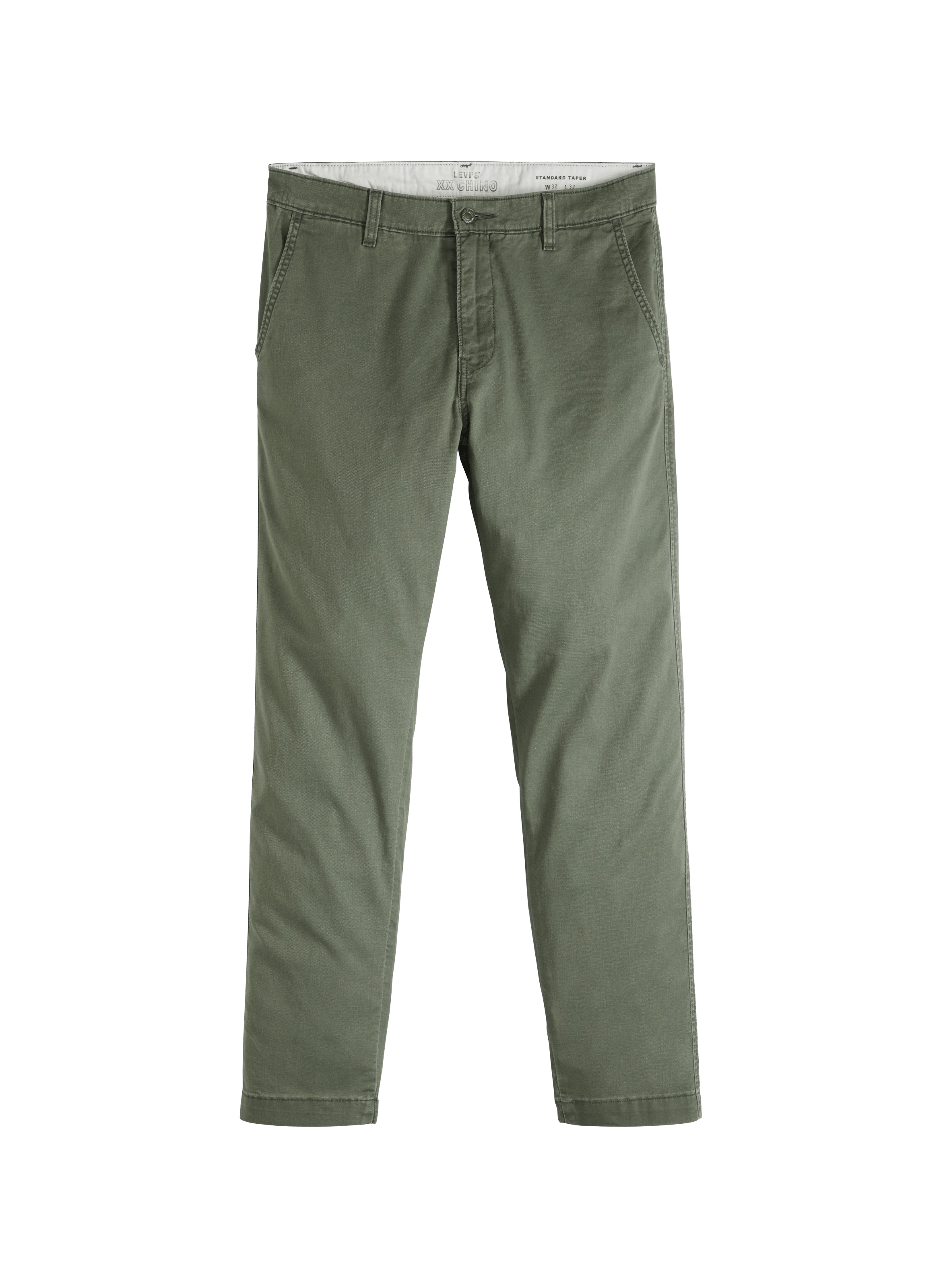 Straight pants in cotton and linen blend LEVI'S Green