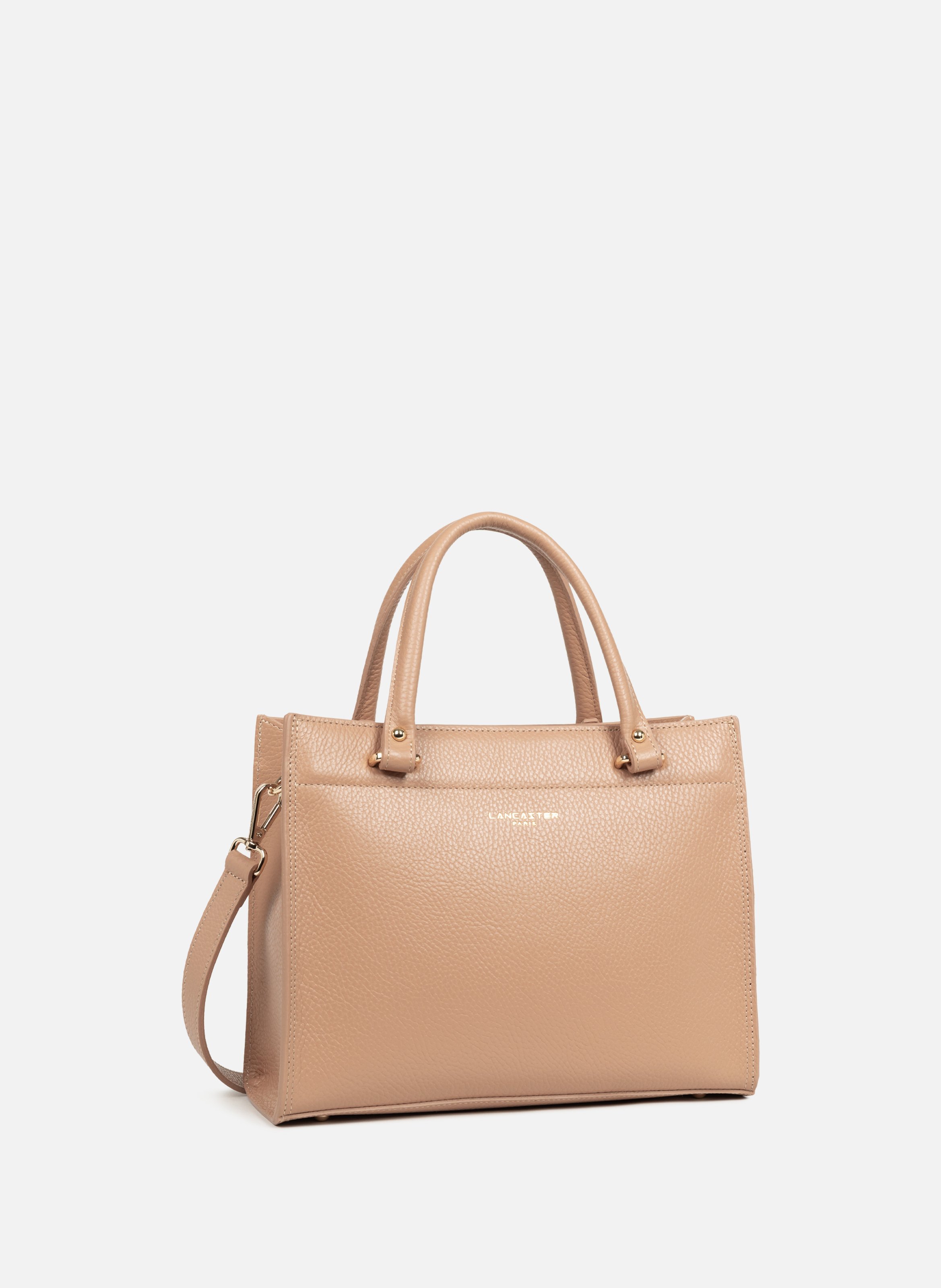 M handbag - foulonné double LANCASTER Beige