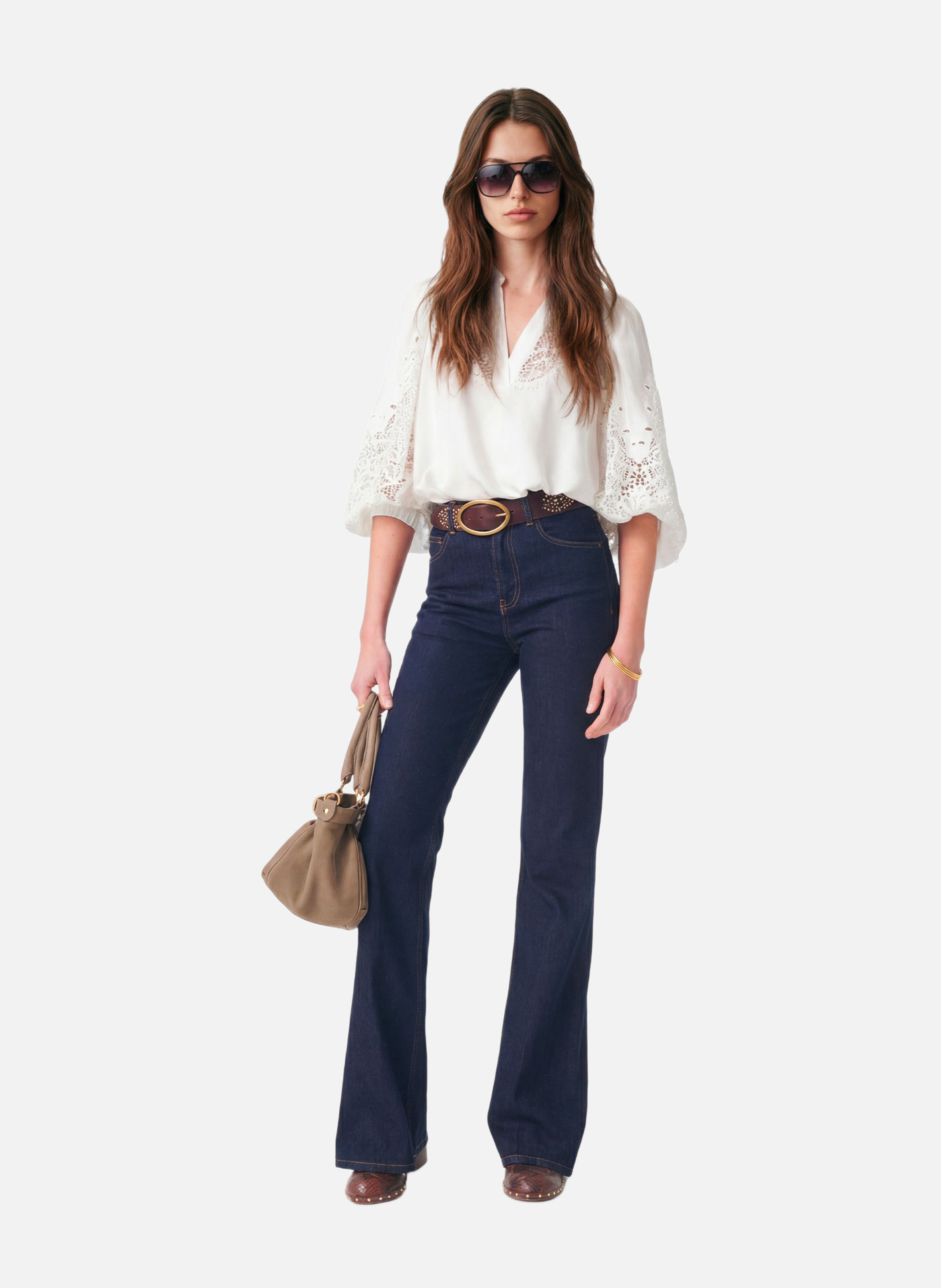 Blouse bell VANESSA BRUNO Blanc