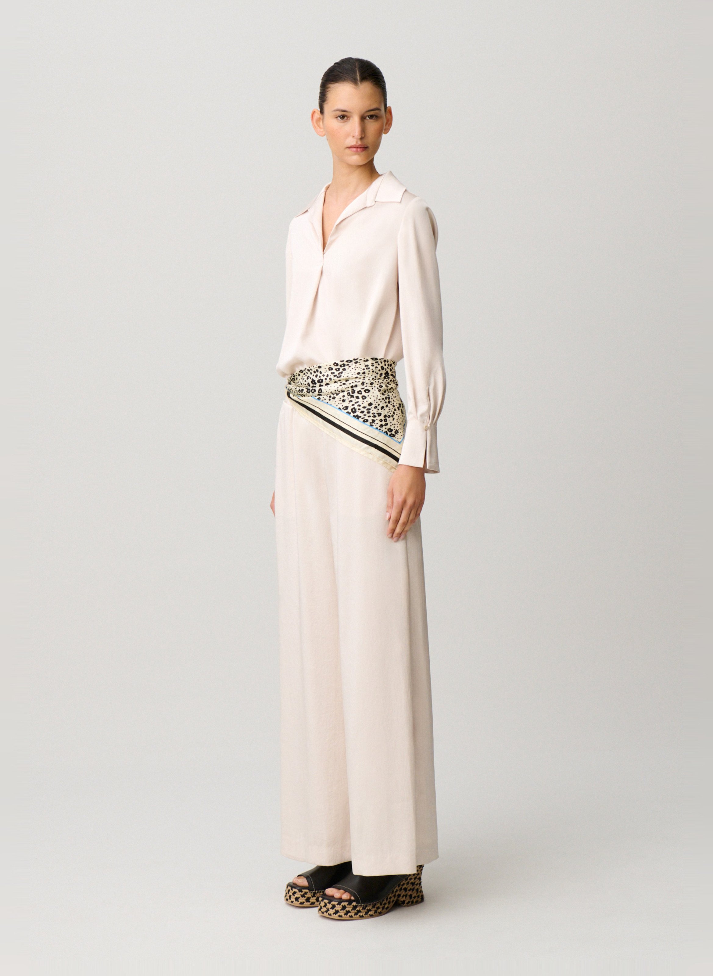 Blouse col classique CLAUDIE PIERLOT Blanc