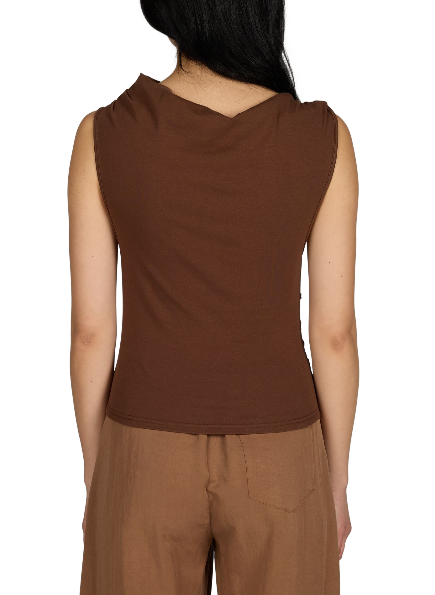 Migli blended cotton top SUNCOO Brown