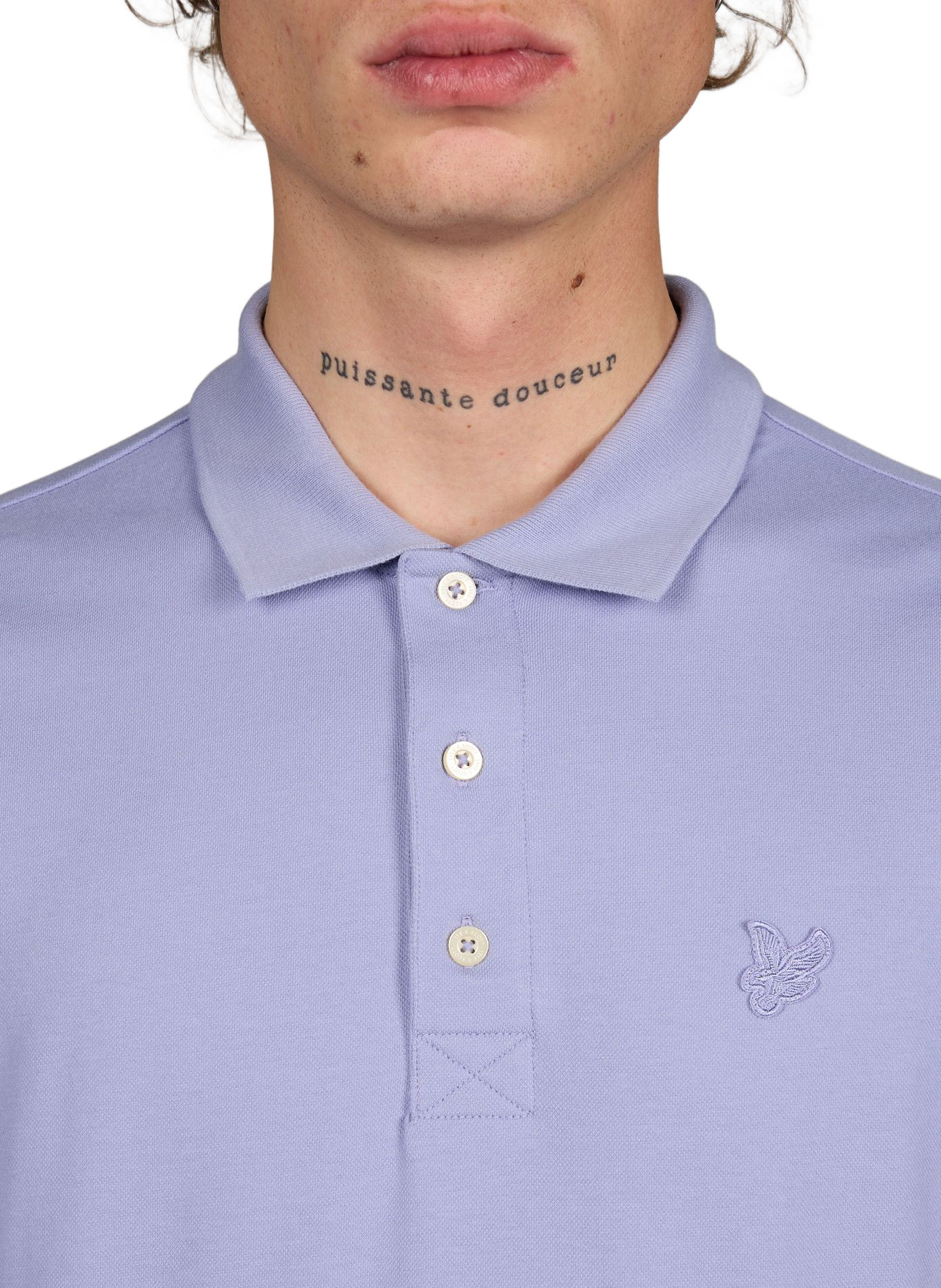 Polo shirt with logo LYLE & SCOTT Purple
