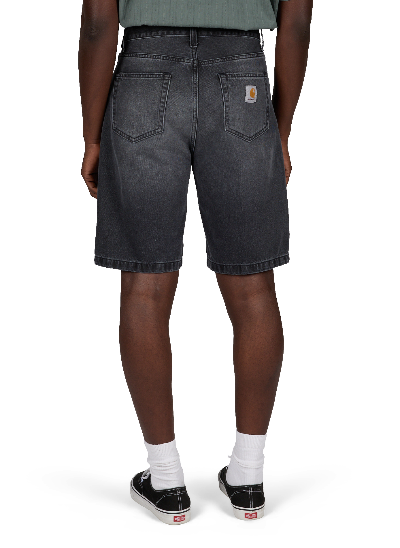 Short ample en denim de coton CARHARTT WIP Noir