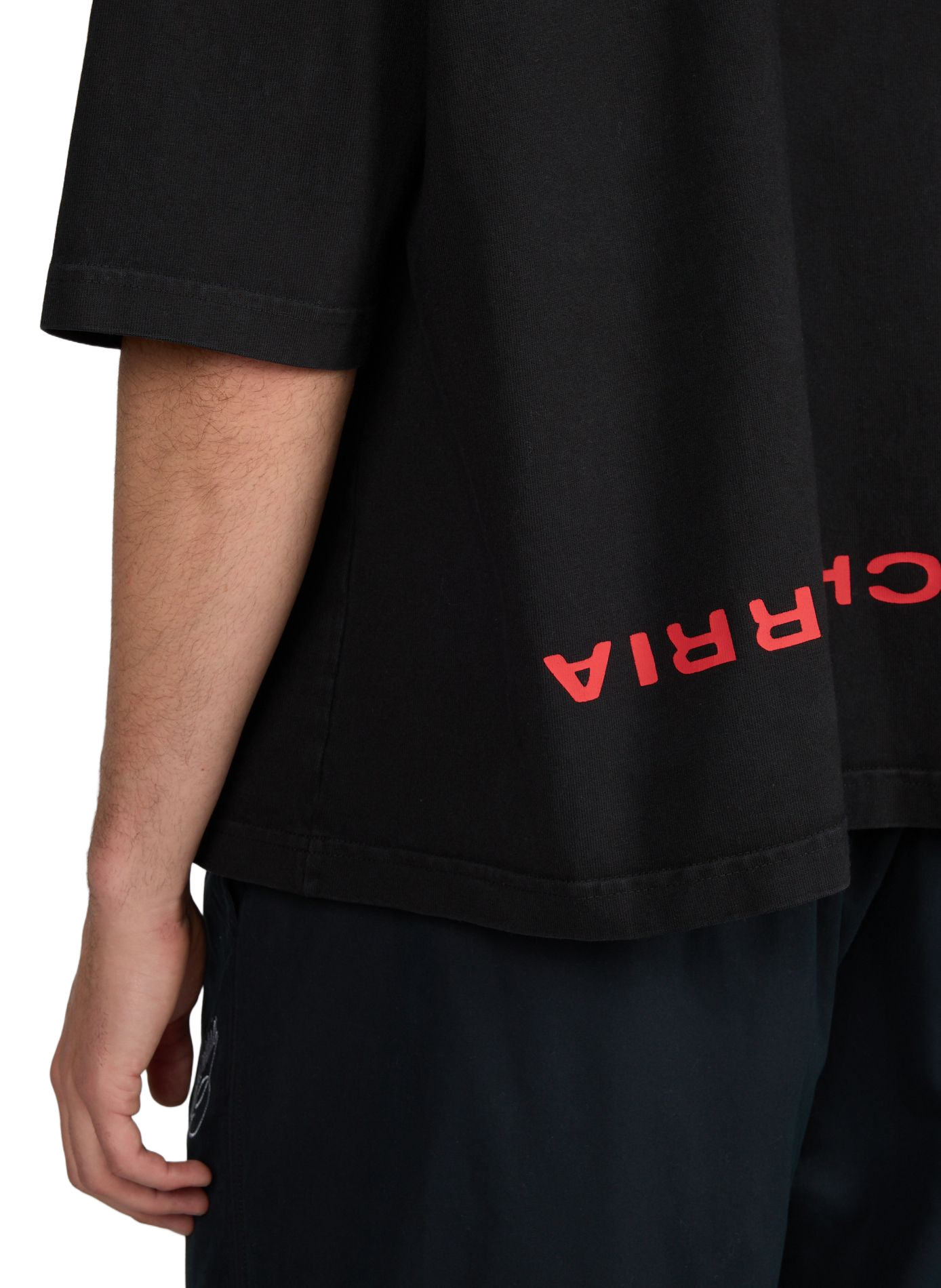 T-shirt large Welcome to America - Buffalo en coton WILLY CHAVARRIA Noir