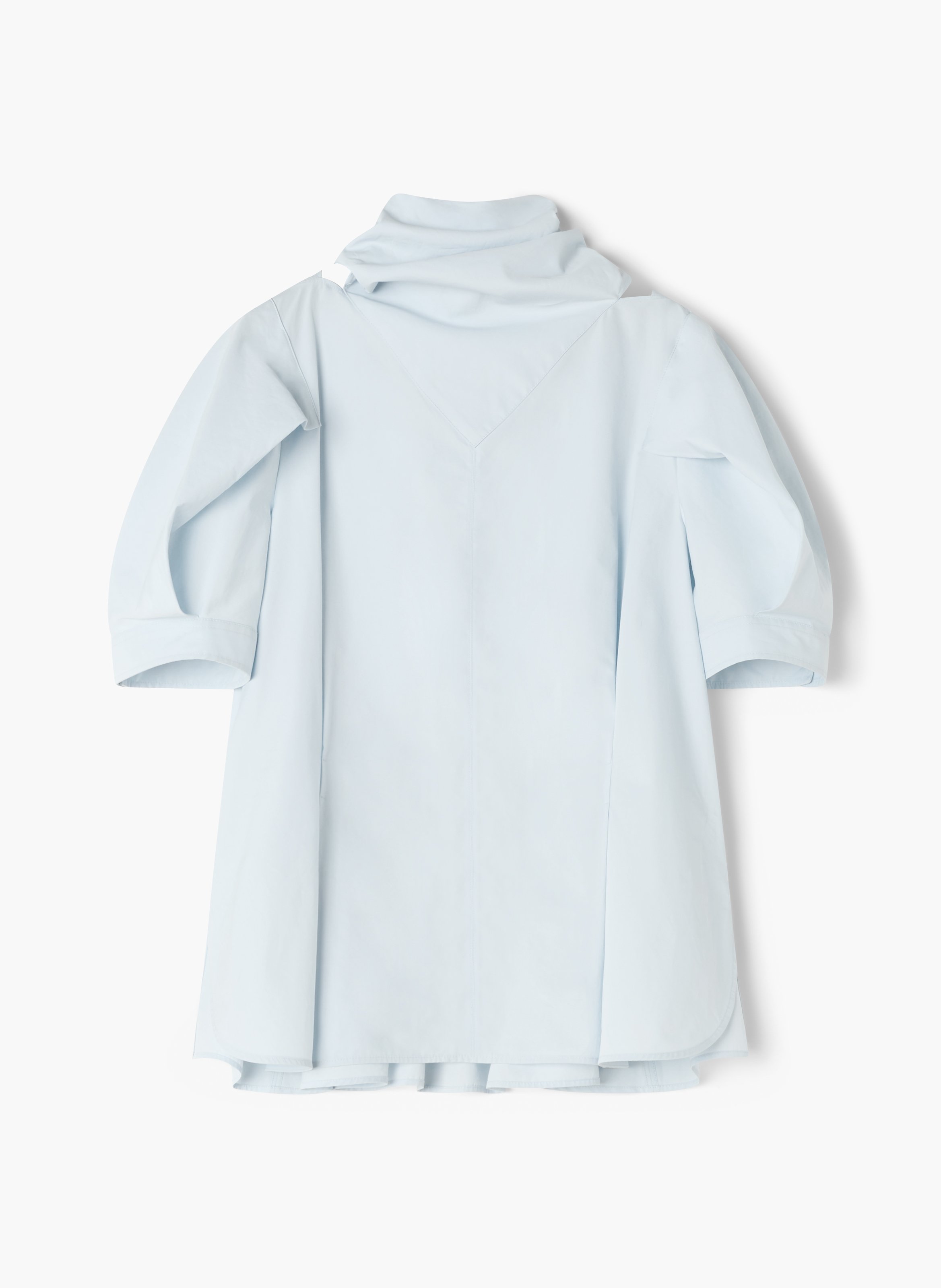 Haut à foulard en popeline de coton LANVIN Bleu