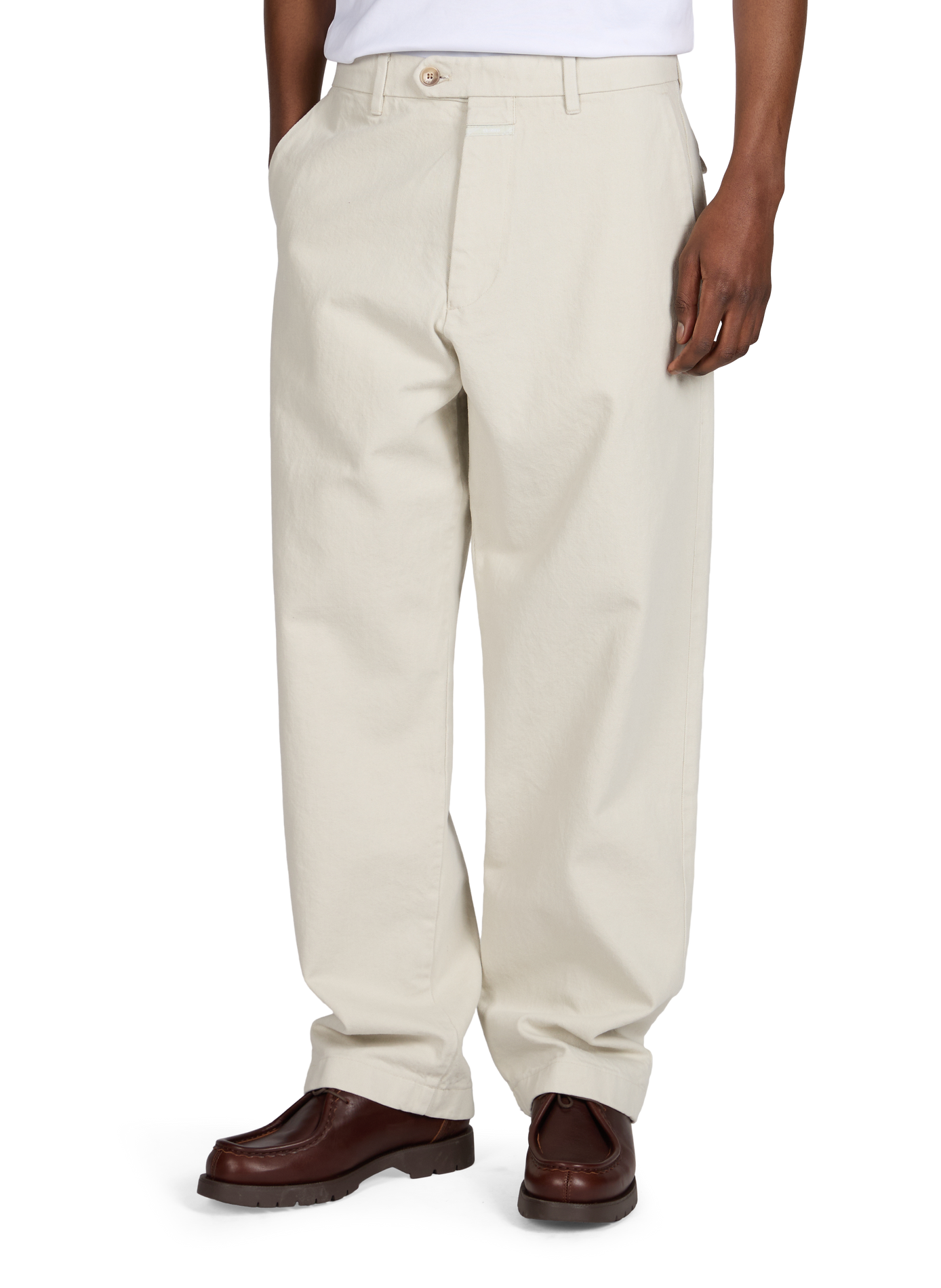 Straight cotton trousers CLOSED Grey