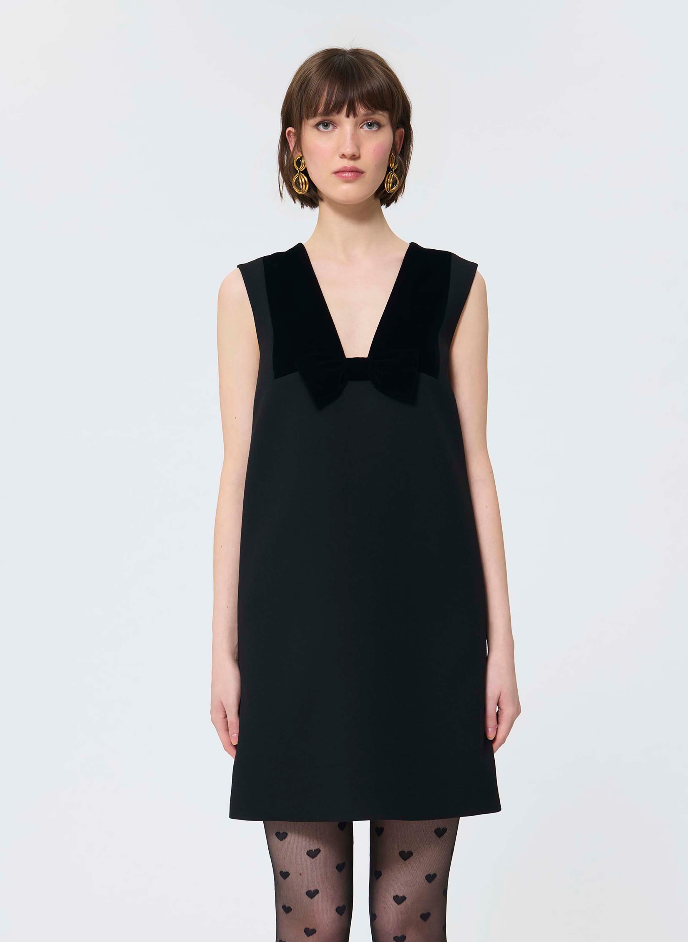 Robe rusane TARA JARMON Noir