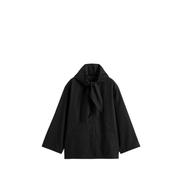 Veste avec col écharpe en coton Veste avec col écharpe en coton